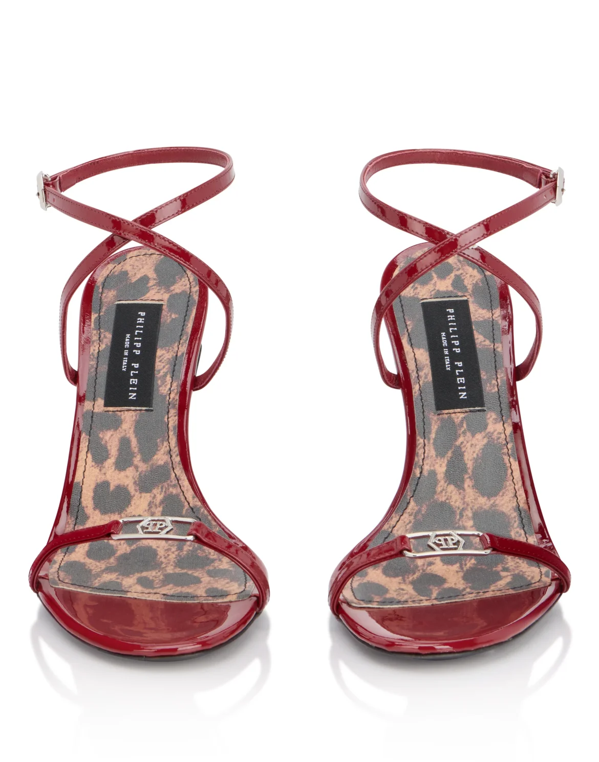 Patent Leather High Heels Sandals 11, цвет: Красный