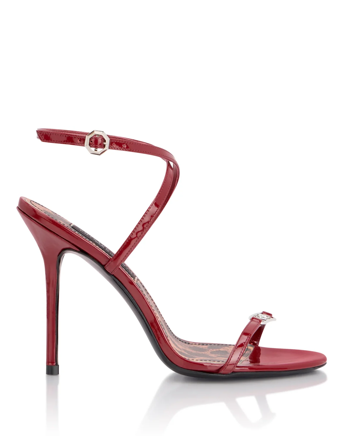 Patent Leather High Heels Sandals 11, цвет: Красный