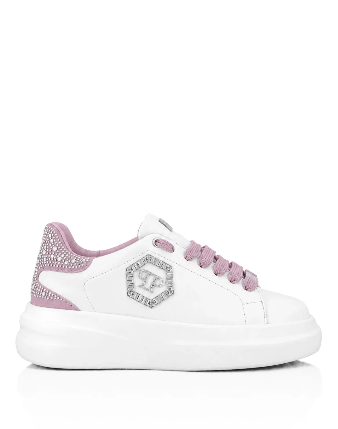 Low-Top Sneakers Megastar Strass, цвет: Белый