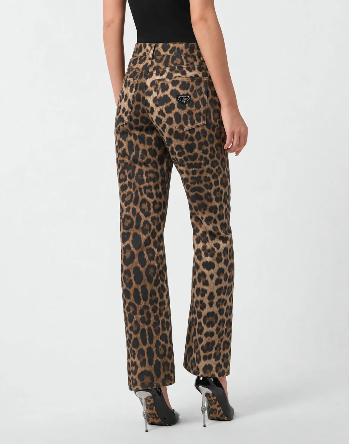 Leopard Straight Fit Jeans, цвет: Леопард