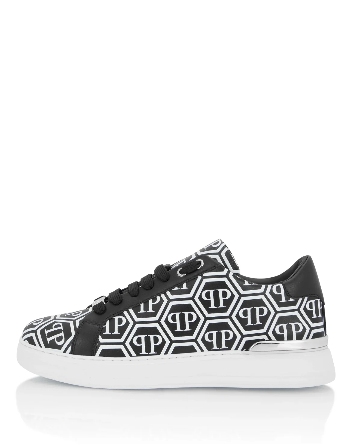 Nappa Leather Low Top Sneakers Big Monogram, цвет: Черный