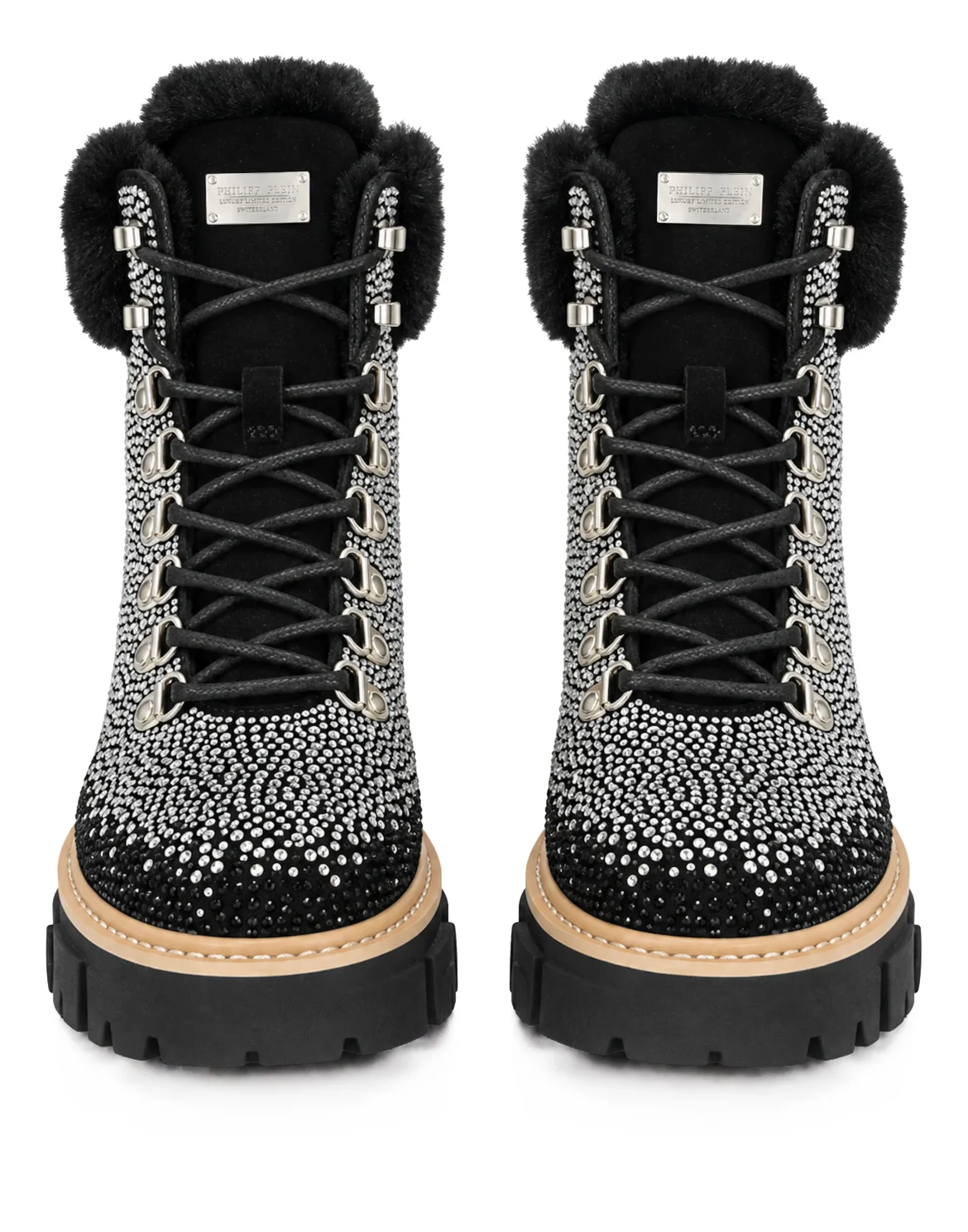 Suede Mountain Boots Mix Strass, цвет: Черный