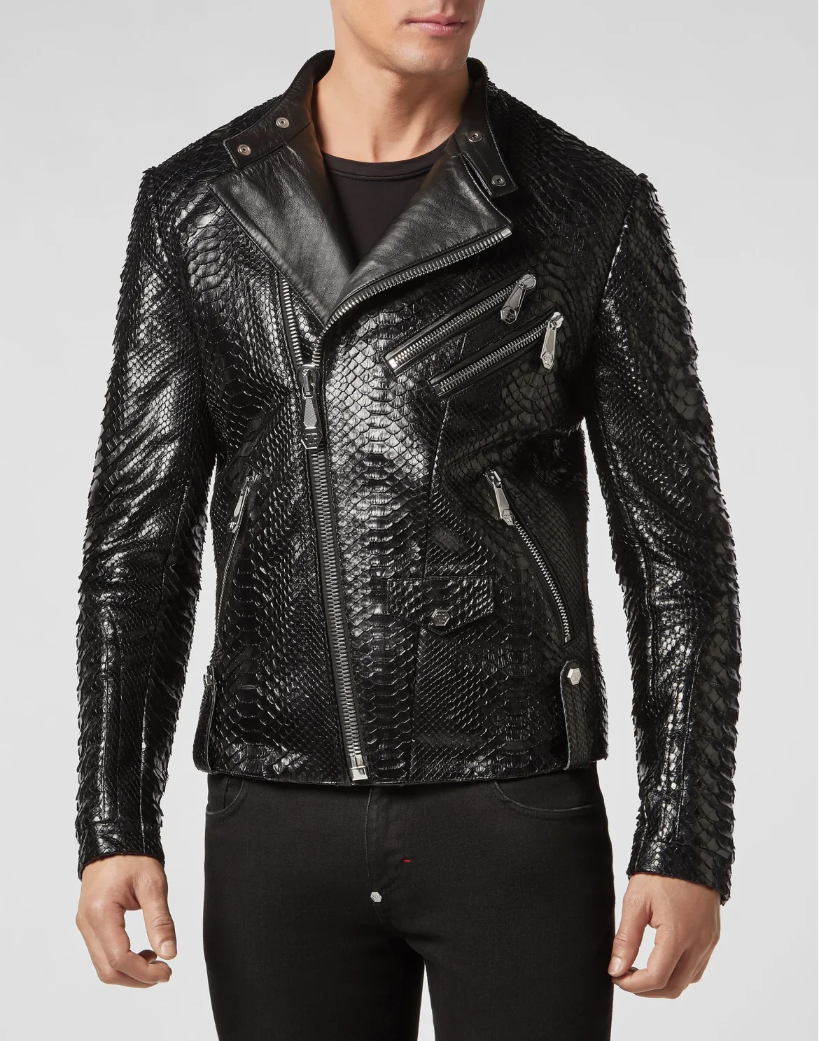 Leather Biker Rock PP, цвет: Черный