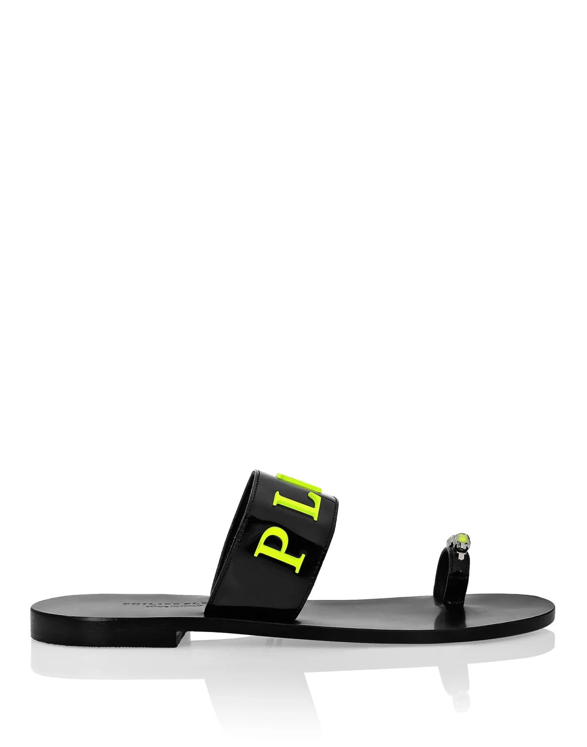 Sandals Flat Crystal, цвет: Желтый