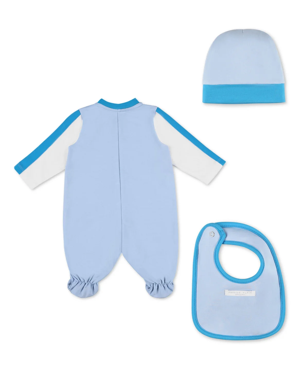 Body/Bonnet/Bib Monogram, цвет: Голубой