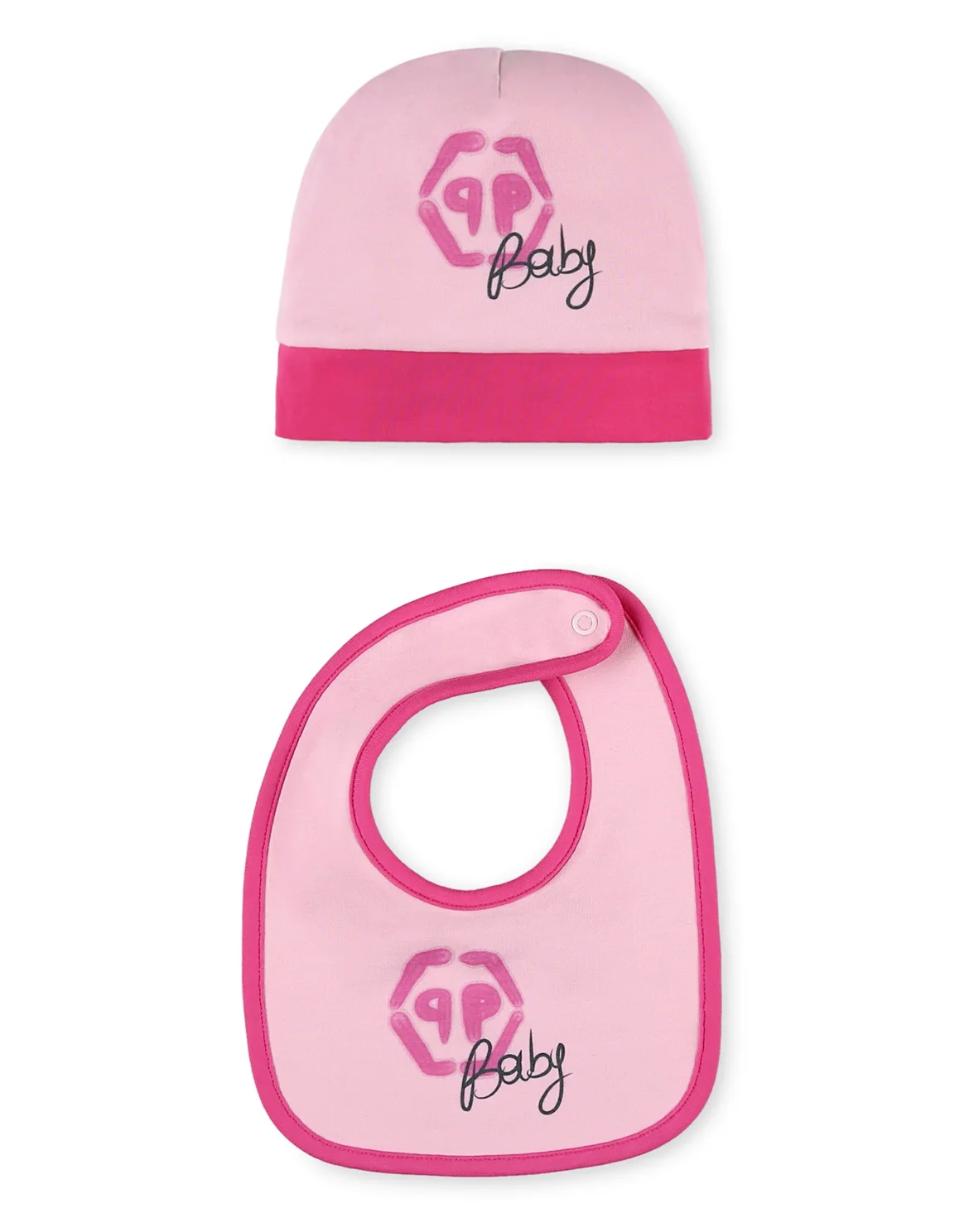 Body/Bonnet/Bib Monogram, цвет: Розовый