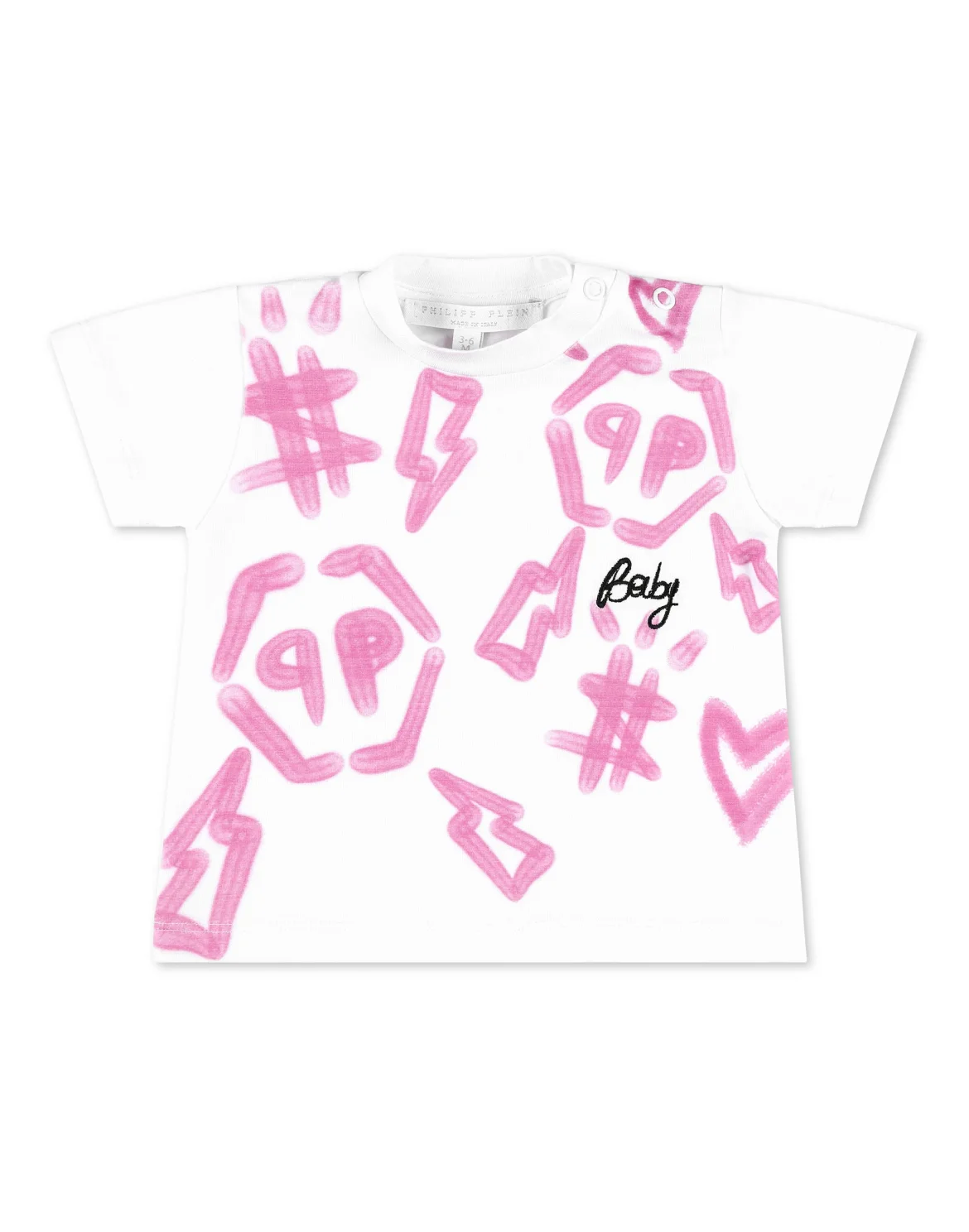 T-shirt Round Neck SS Monogram, цвет: Белый