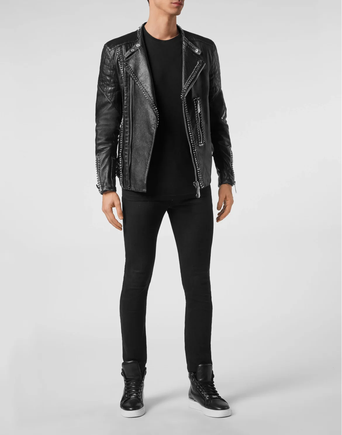Leather Biker Studs, цвет: Черный