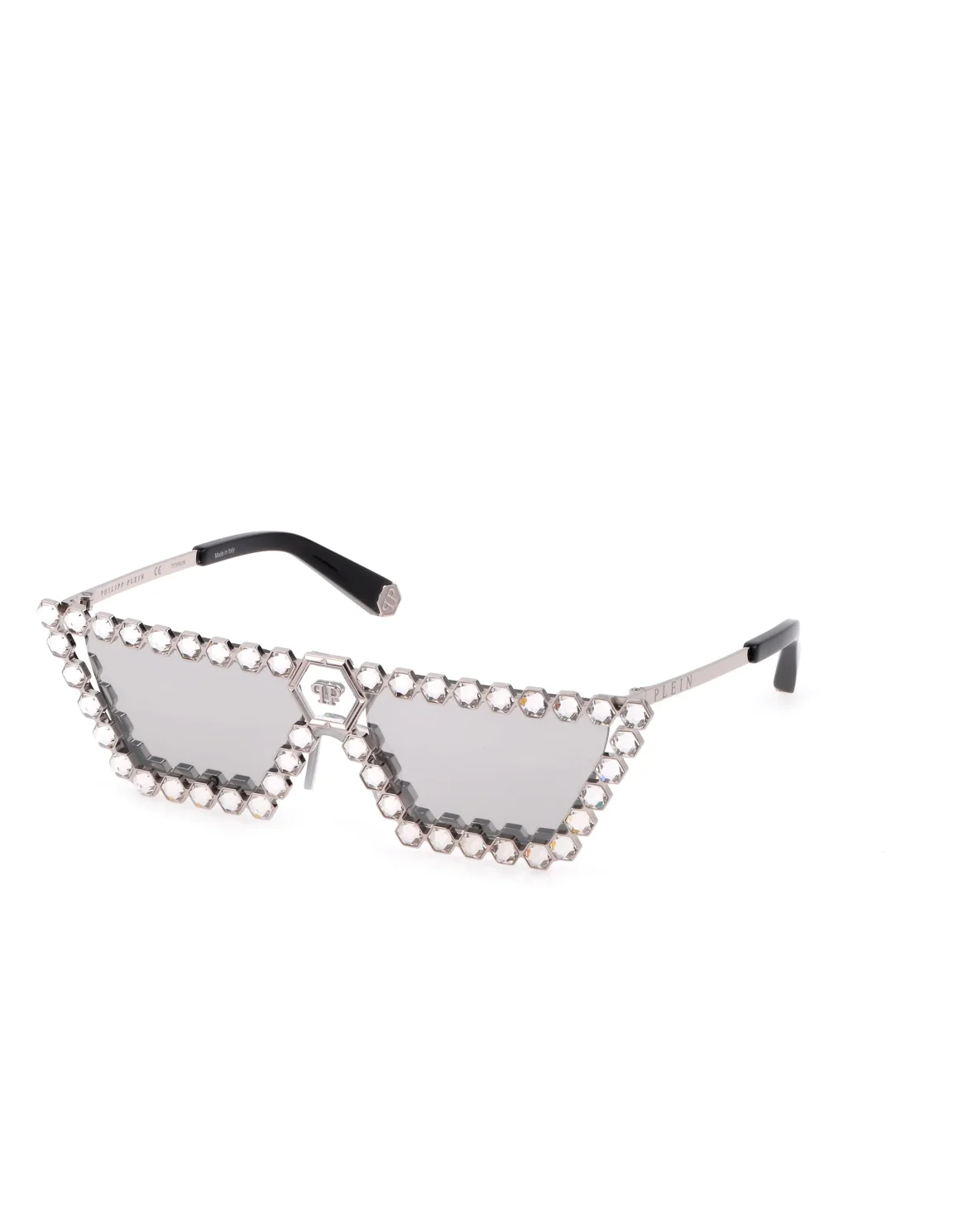 Sunglasses PLEIN CRYSTAL LUSH with Crystals, цвет: Серебристый