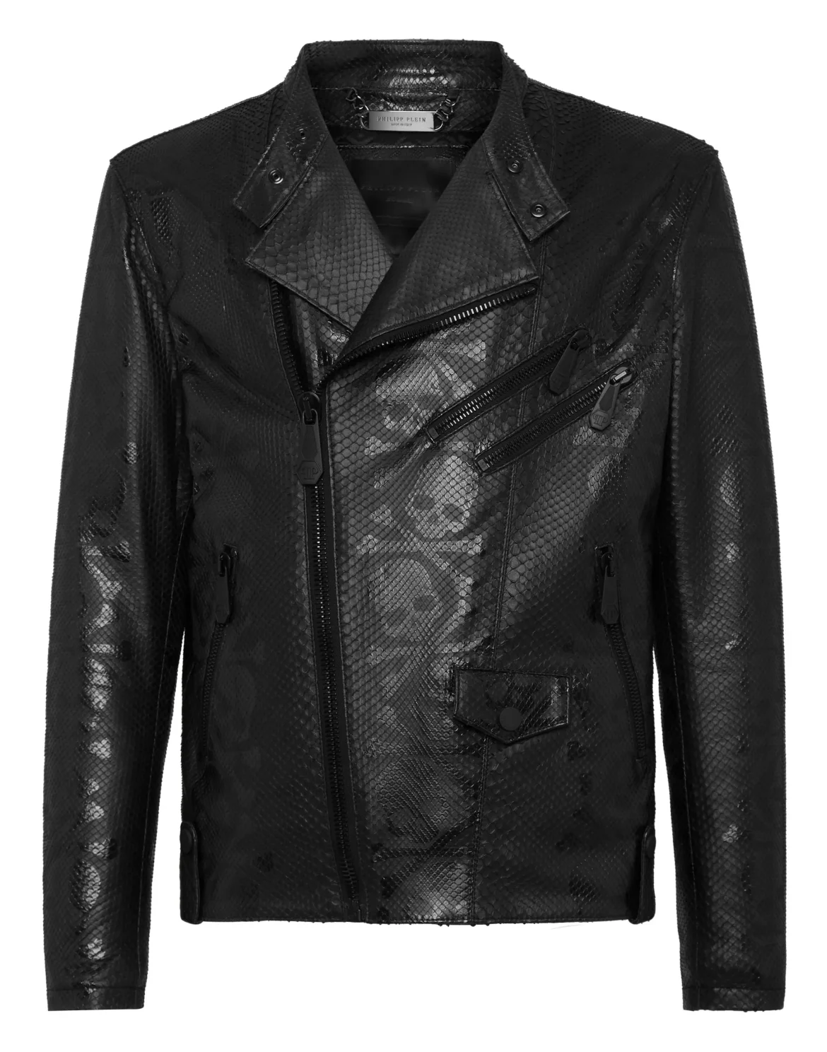 PYTHON SKULL  PRINTED PERFECTO  JACKET, цвет: Черный