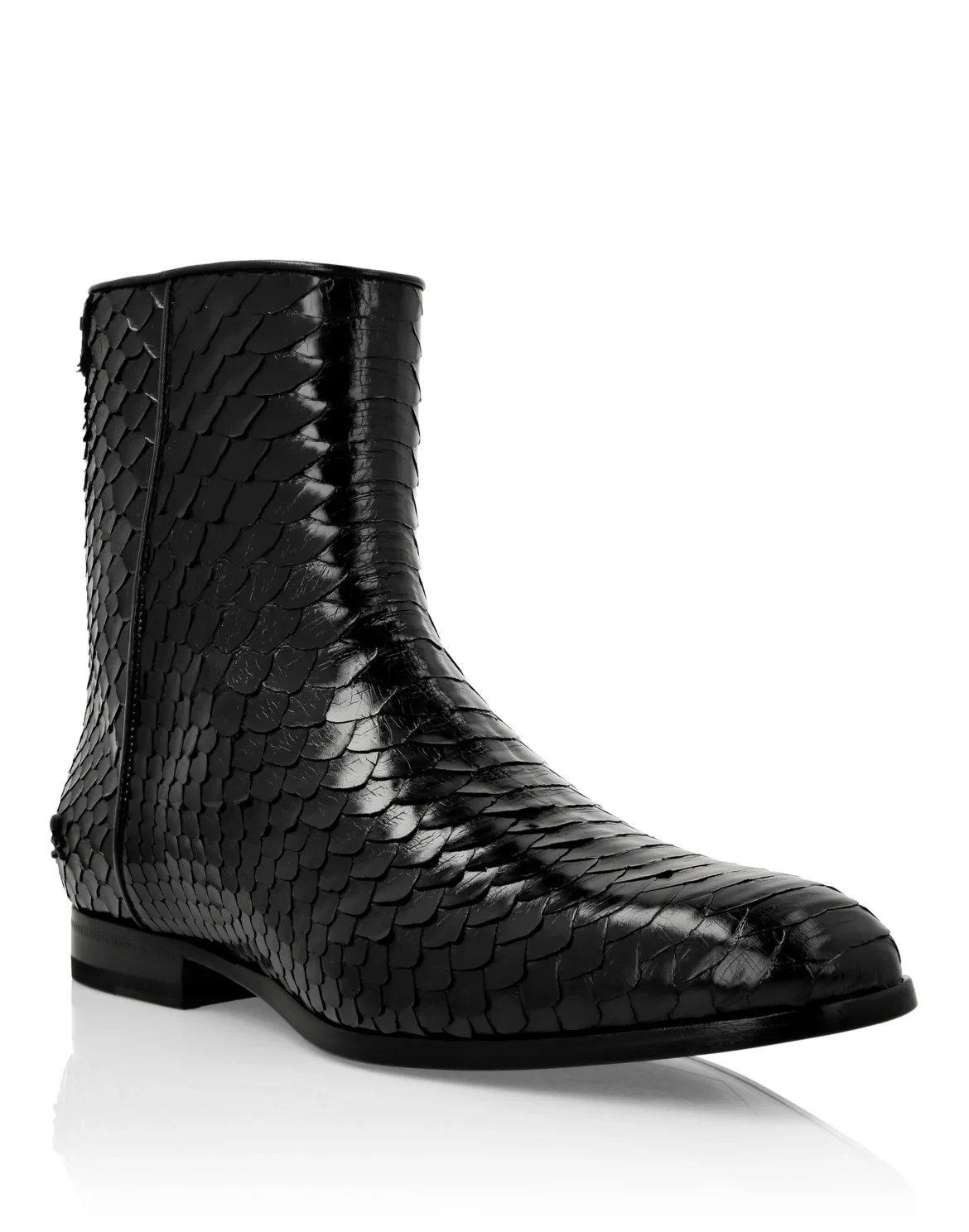 Python Print Boots Lo-Heels Mid, цвет: Черный