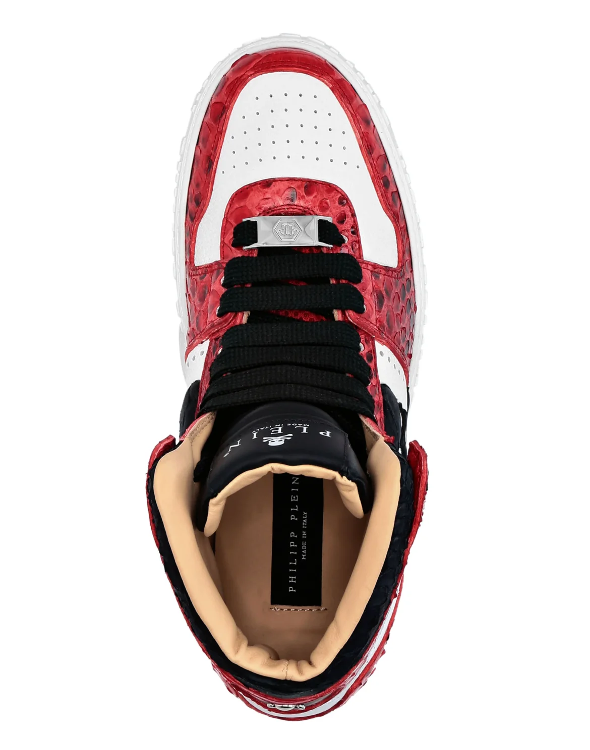 HI-TOP SNEAKERS NOTORIOUS PYTHON SKULL, цвет: Белый
