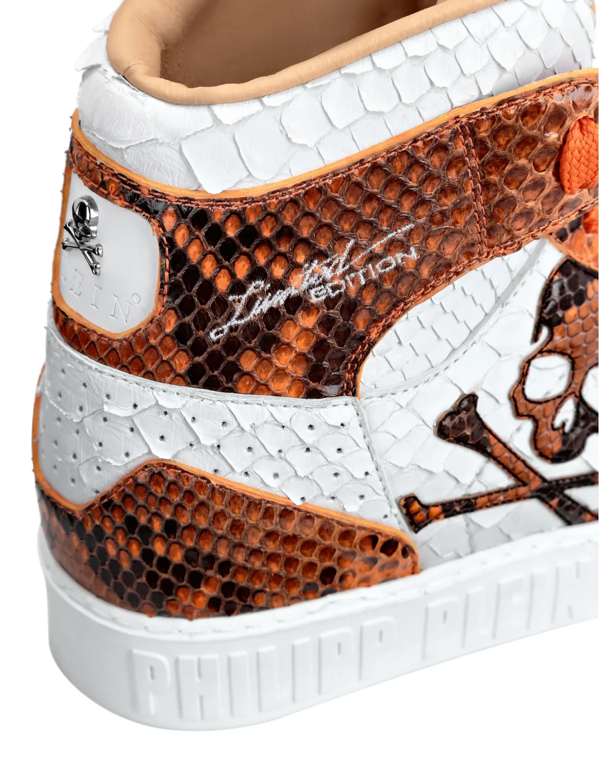 HI-TOP SNEAKERS NOTORIOUS PYTHON SKULL, цвет: Белый