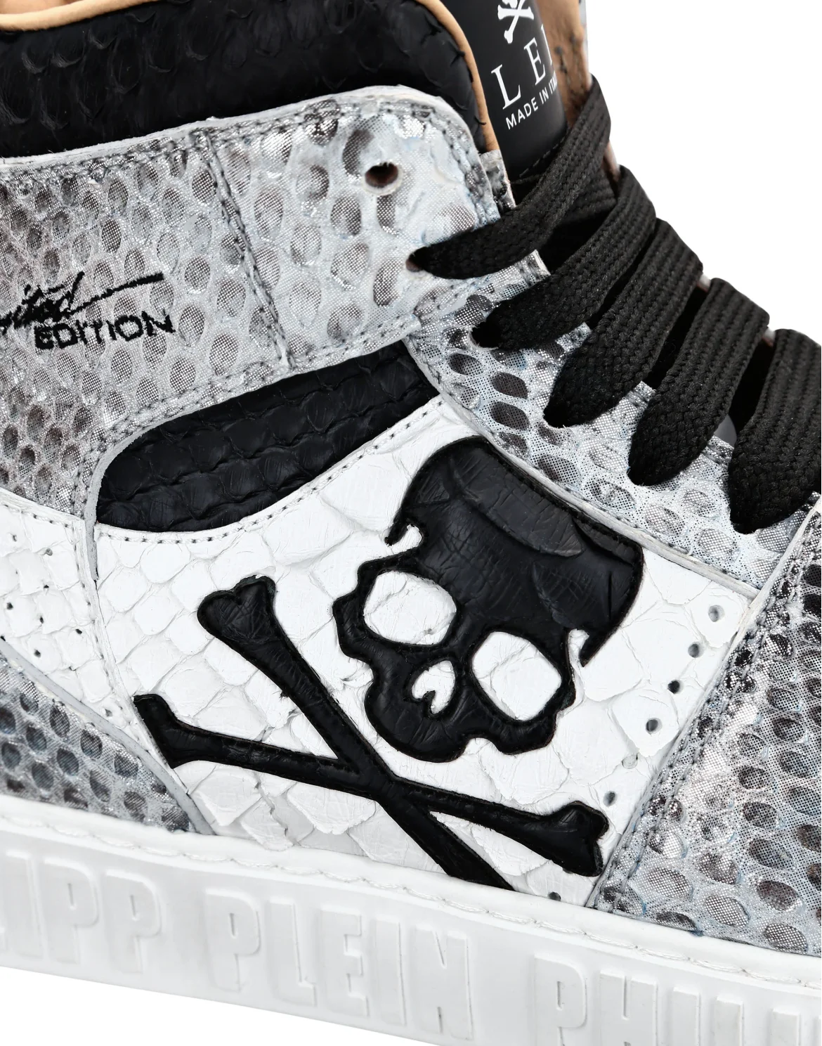 HI-TOP SNEAKERS NOTORIOUS PYTHON SKULL, цвет: Белый