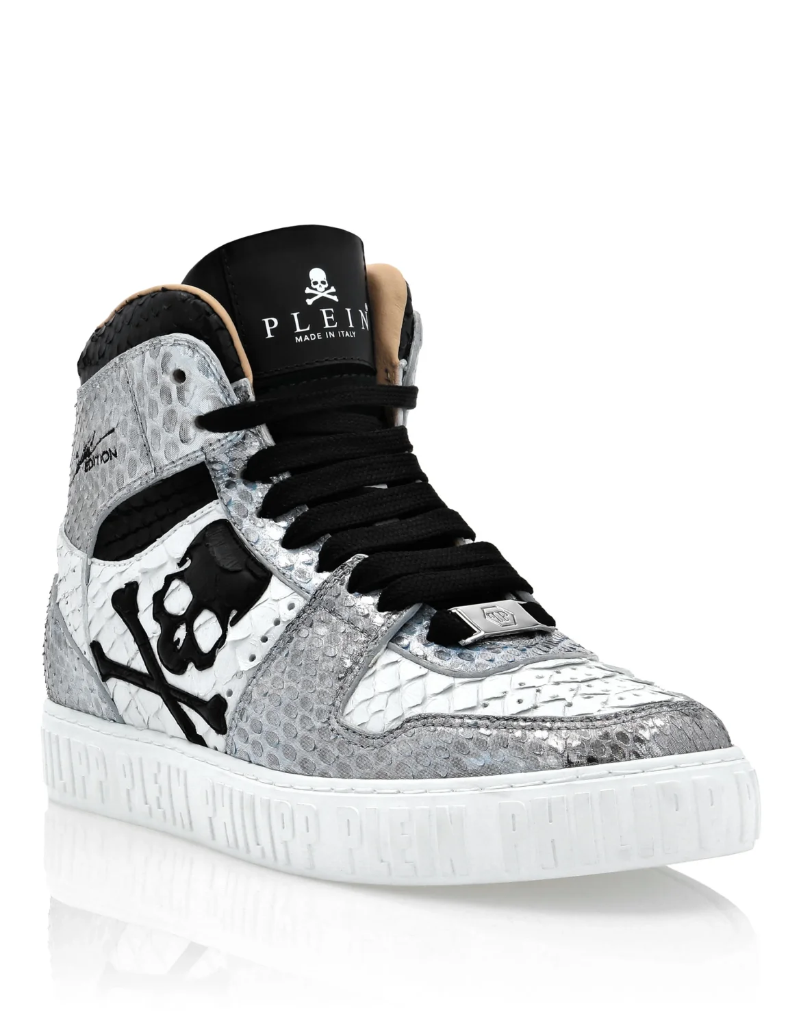 HI-TOP SNEAKERS NOTORIOUS PYTHON SKULL, цвет: Белый
