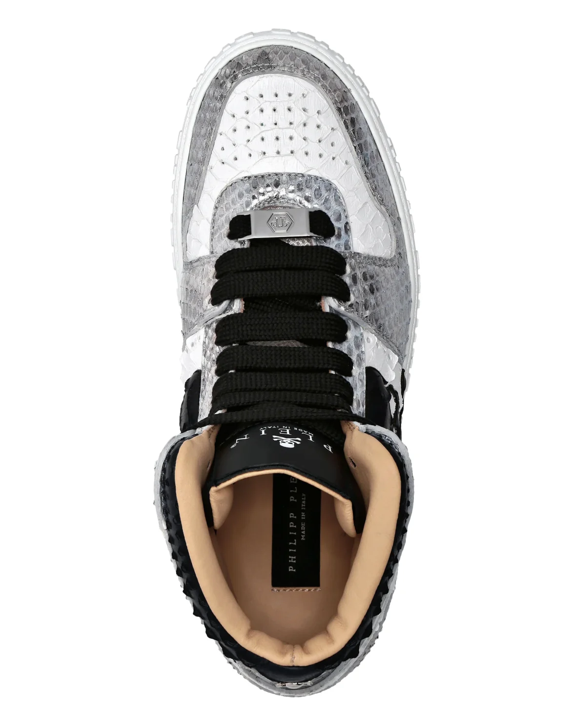 HI-TOP SNEAKERS NOTORIOUS PYTHON SKULL, цвет: Белый