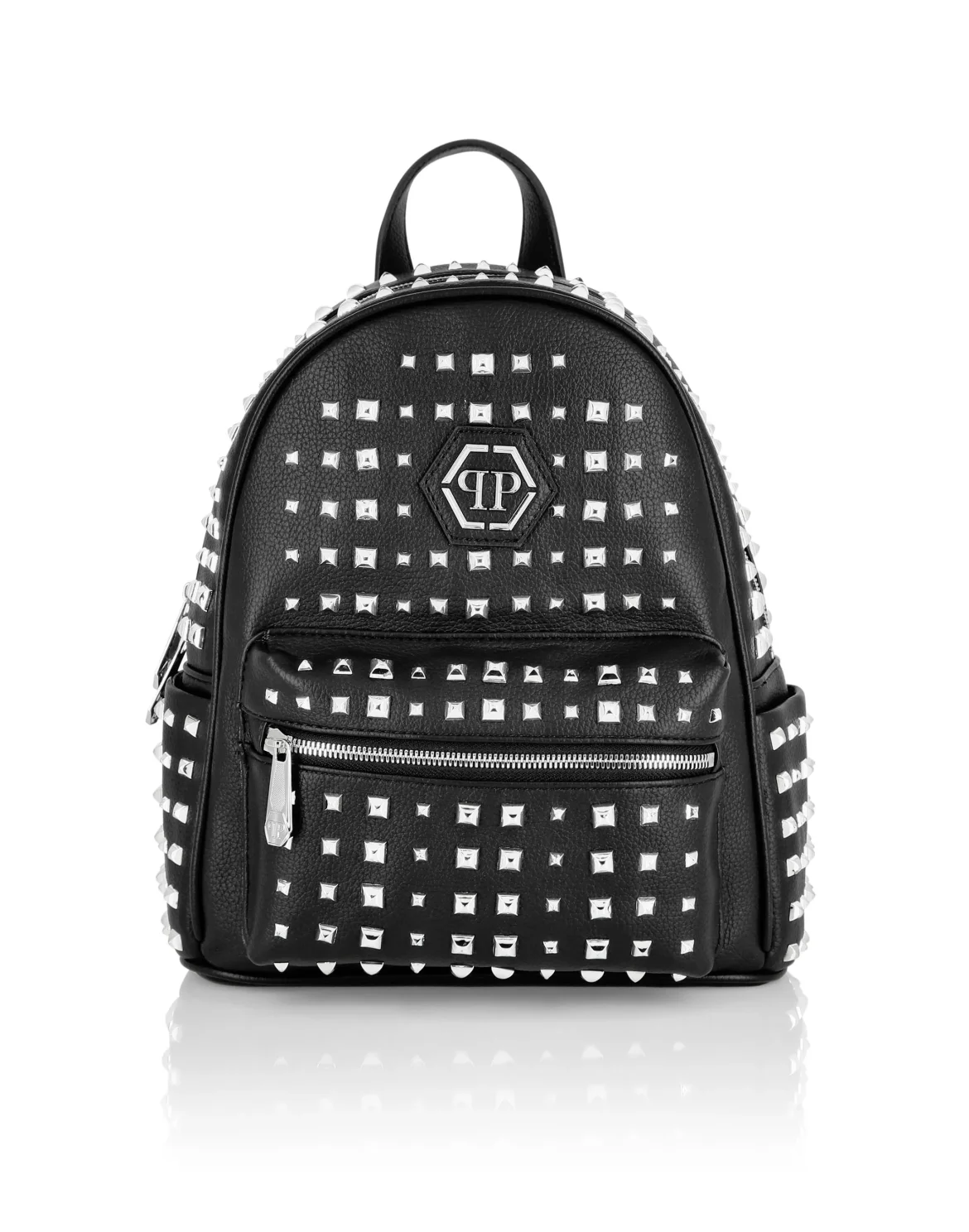 BACKPACK MEDIUM SIZE HEXAGON AND STUDS, цвет: Черный