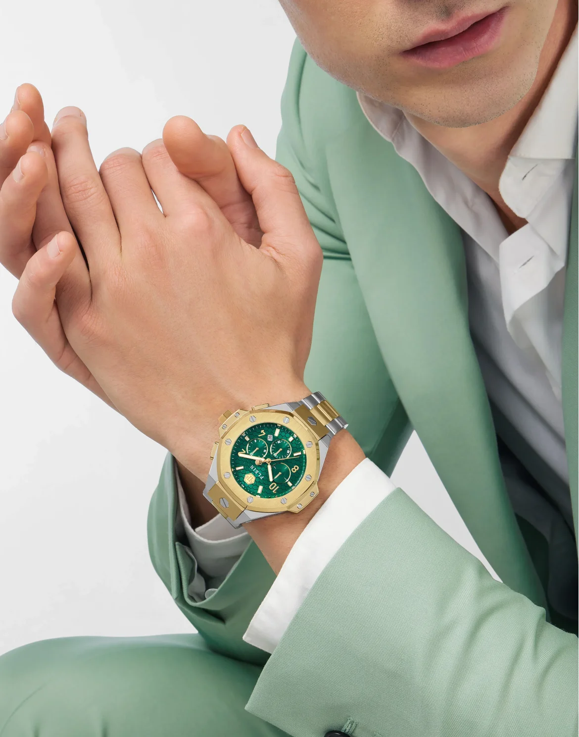 Stainless Steel Watch, цвет: Золотой
