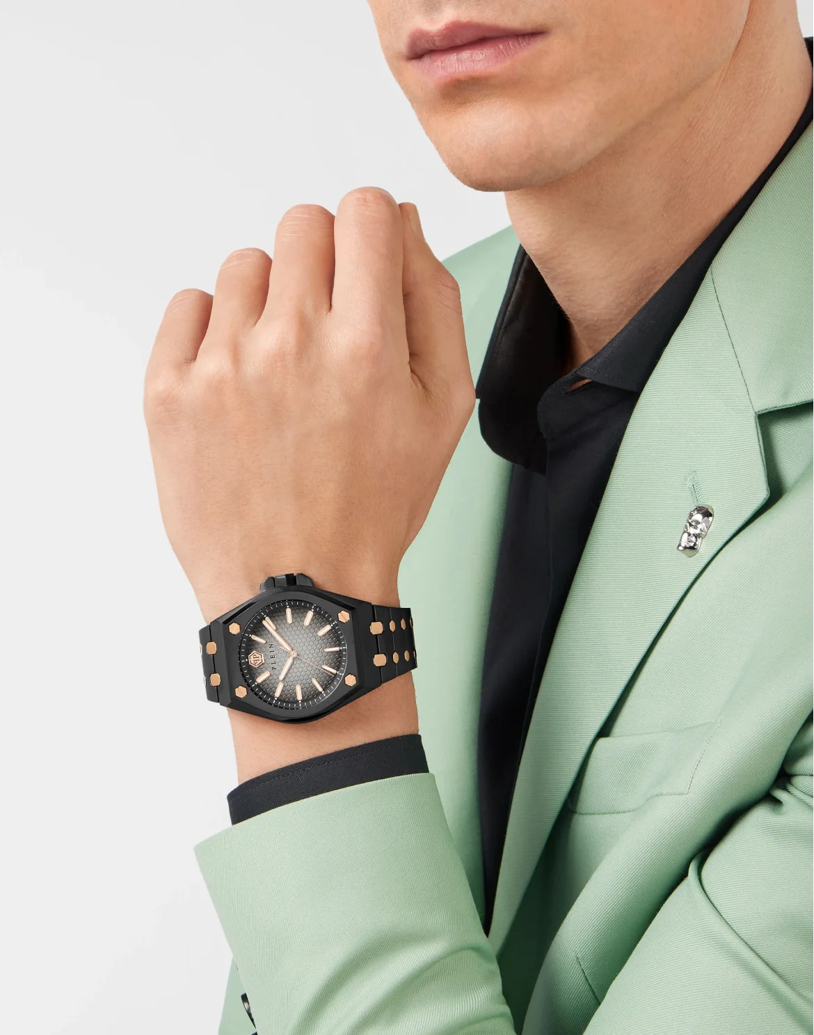 Stainless Steel Watch, цвет: Черный
