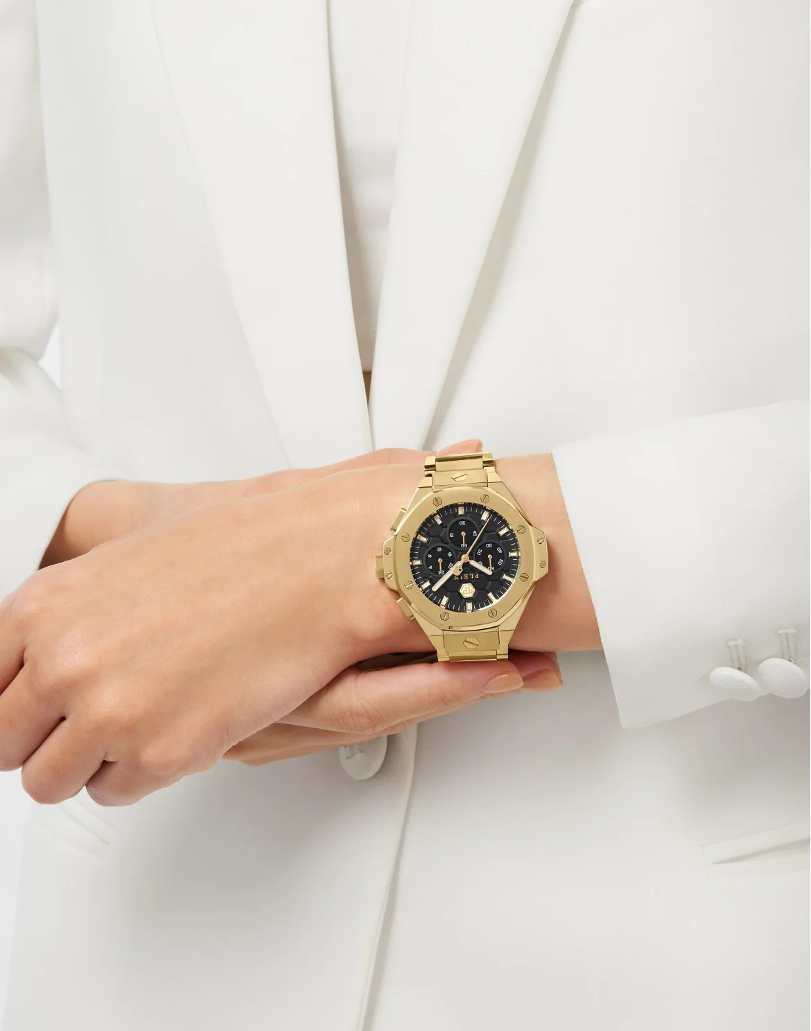 Stainless Steel Watch, цвет: Золотой