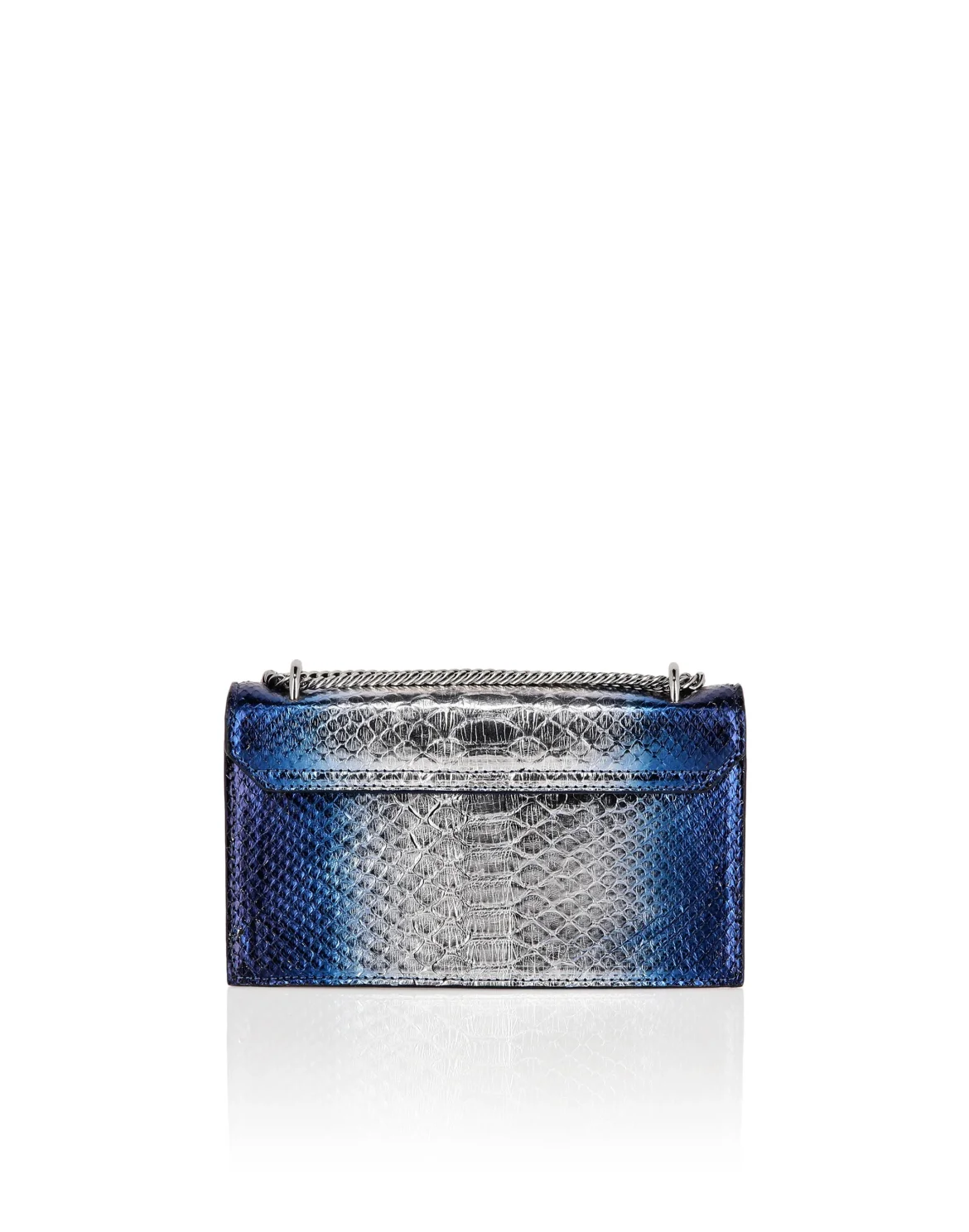 Small Python Shoulder Bag, цвет: Серебристый