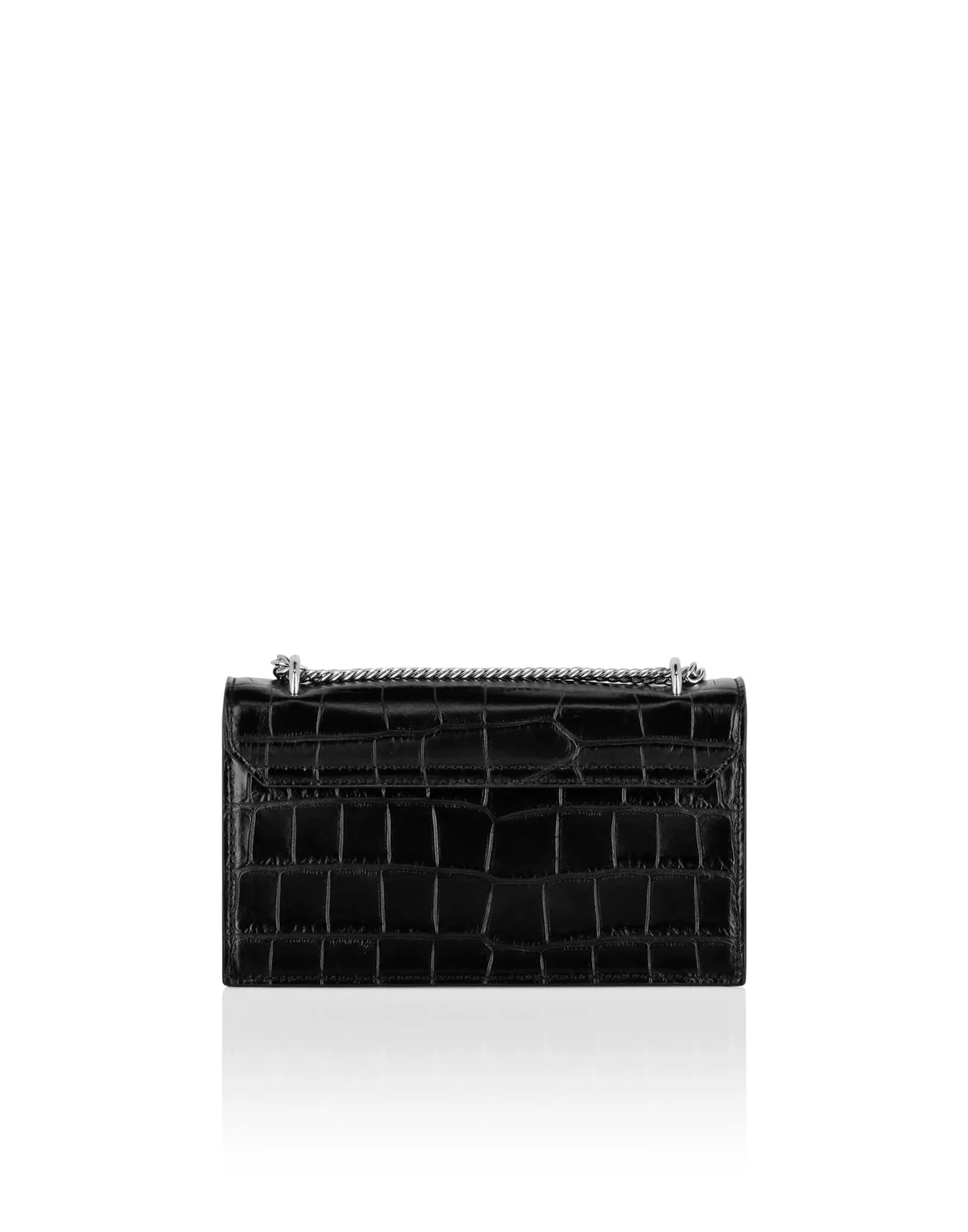 Crocco Printed Small Shoulder Bag, цвет: Черный