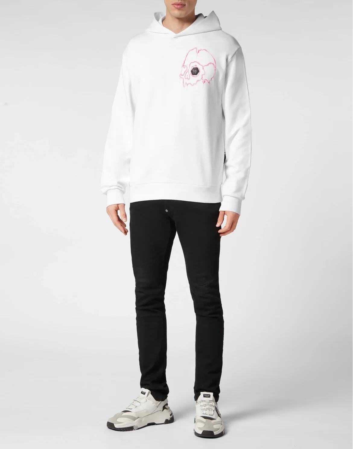 Hoodie sweatshirt Dripping Skull, цвет: Белый