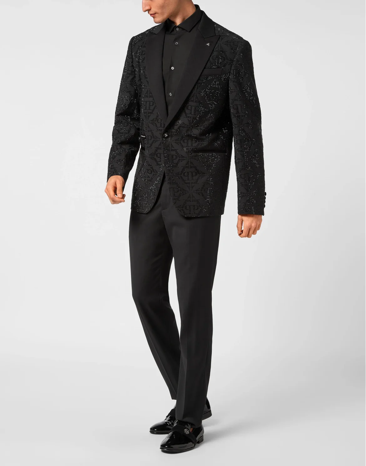 Wool Blazer Lord fit Hexagon, цвет: Черный