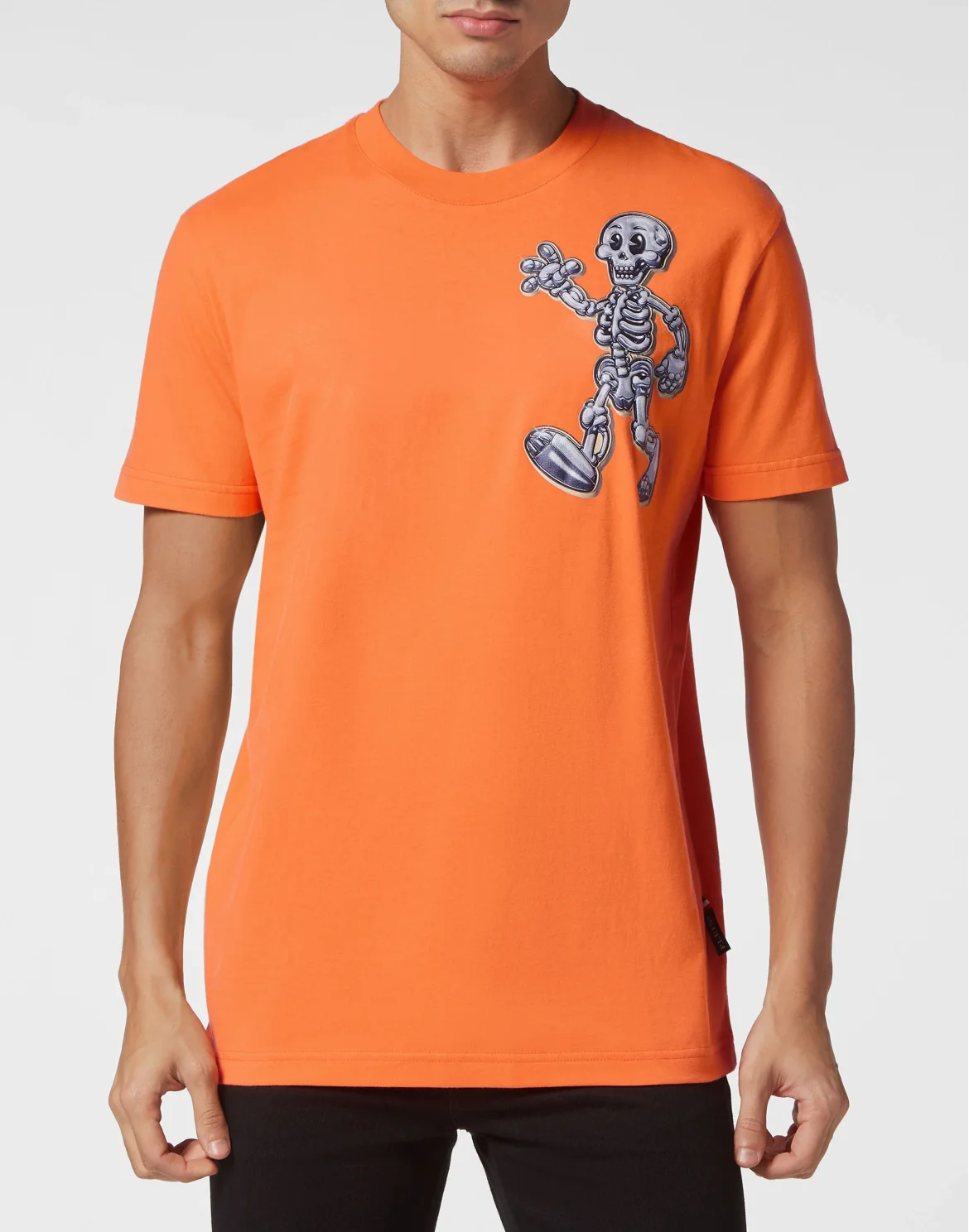 T-shirt Round Neck SS Skully Gang, цвет: Оранжевый