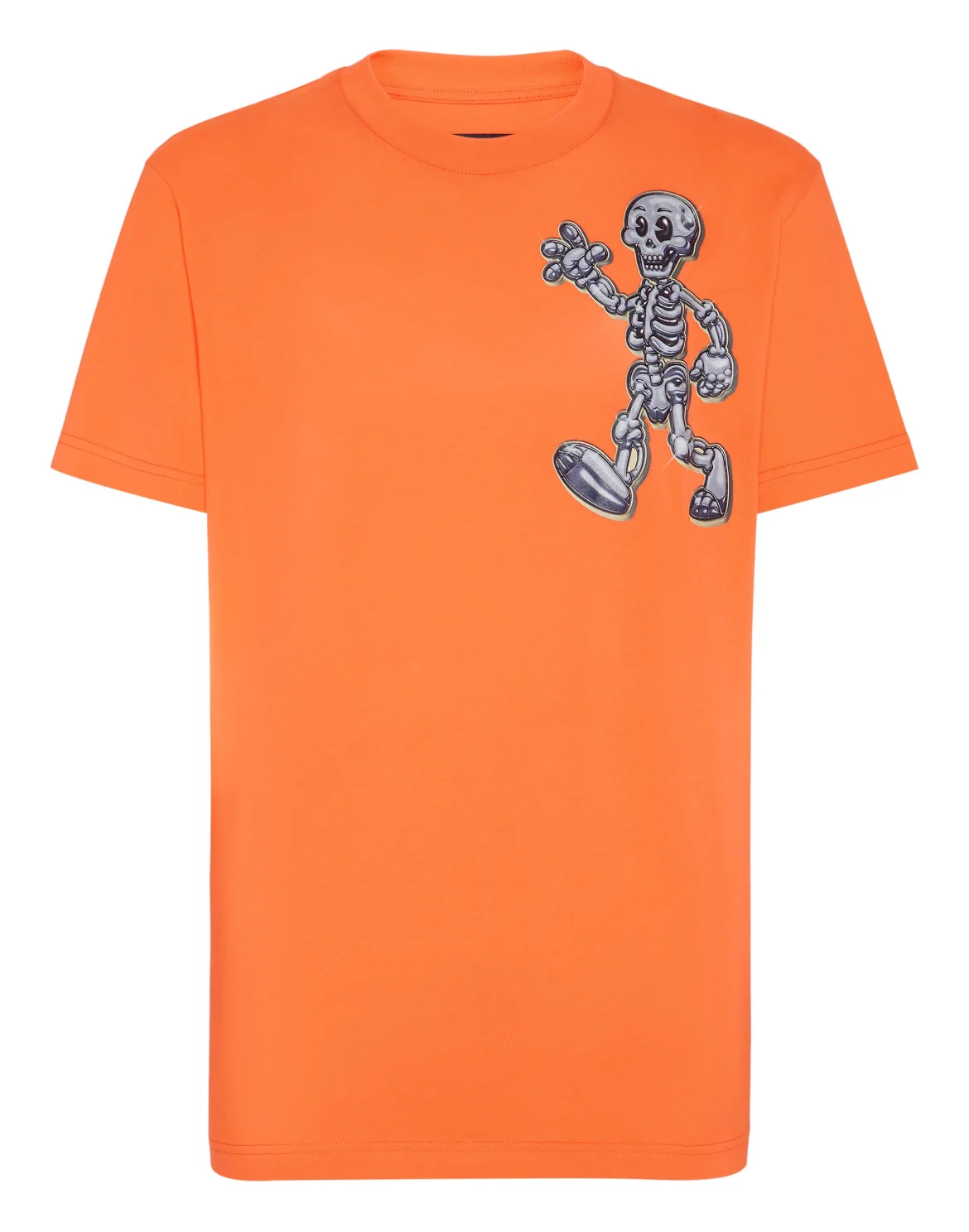 T-shirt Round Neck SS Skully Gang, цвет: Оранжевый