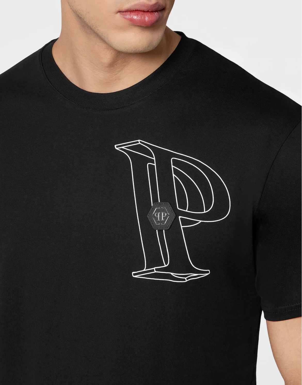 T-shirt Round Neck SS Wire Frame, цвет: Черный