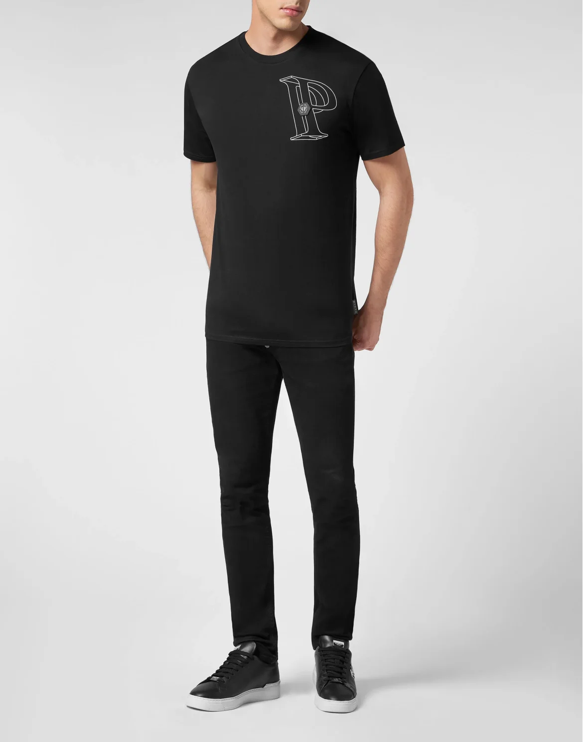 T-shirt Round Neck SS Wire Frame, цвет: Черный