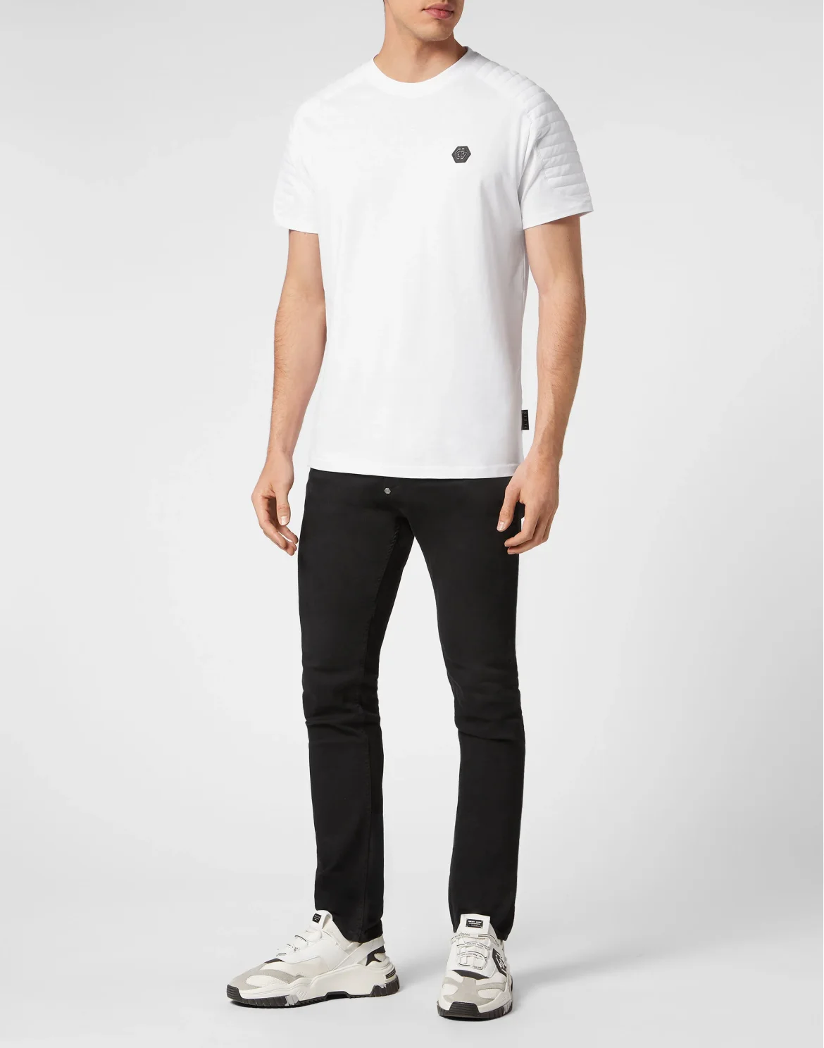 T-shirt Round Neck SS Cuts, цвет: Белый