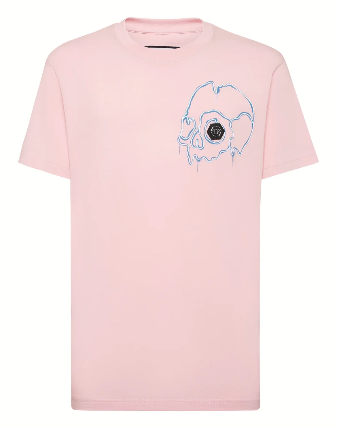 T-shirt Round Neck SS Dripping Skull, цвет: Розовый