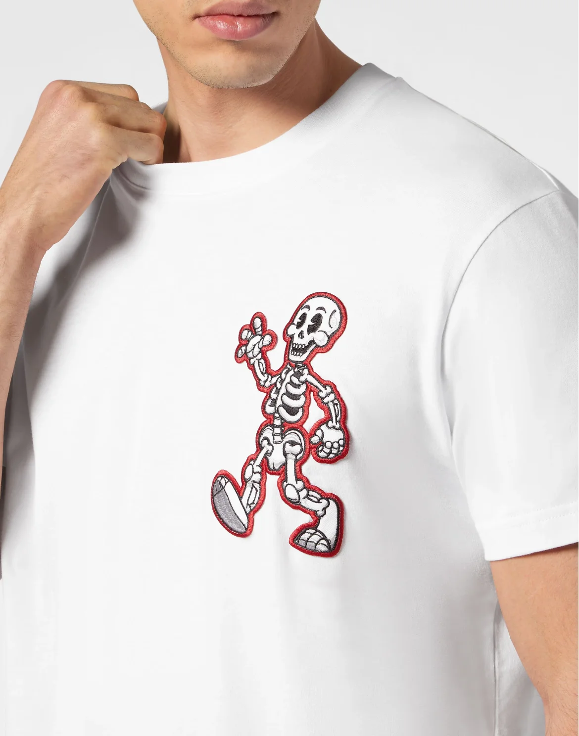 T-shirt Round Neck SS Skully Gang, цвет: Белый