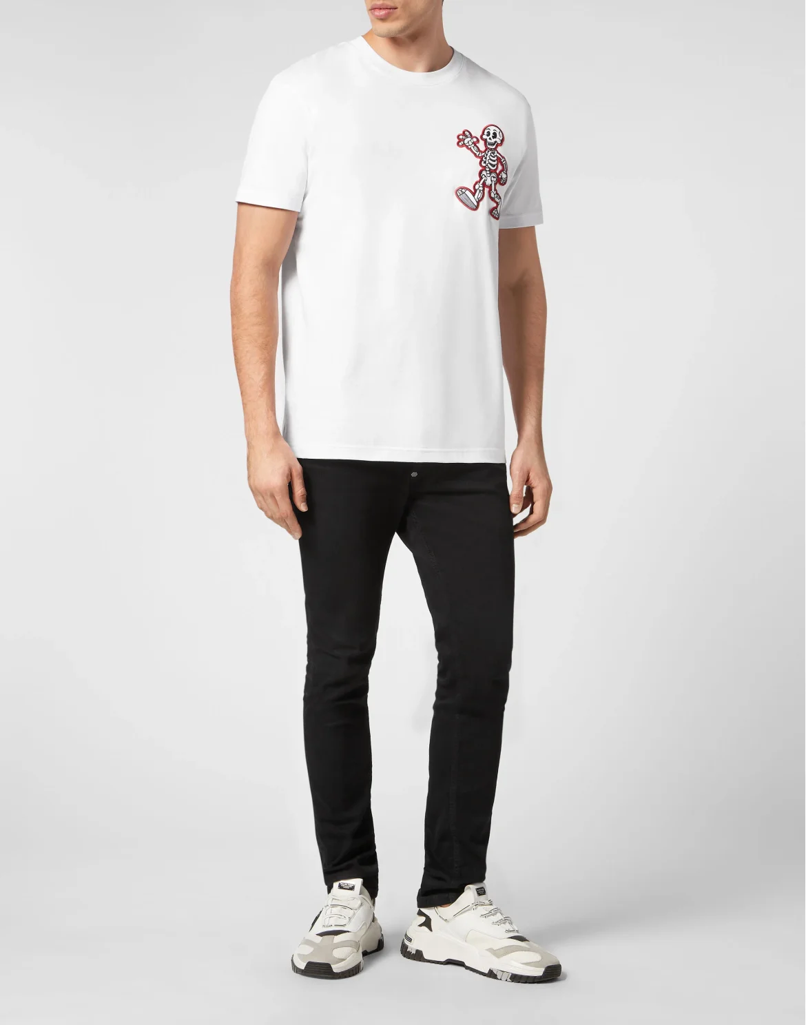 T-shirt Round Neck SS Skully Gang, цвет: Белый