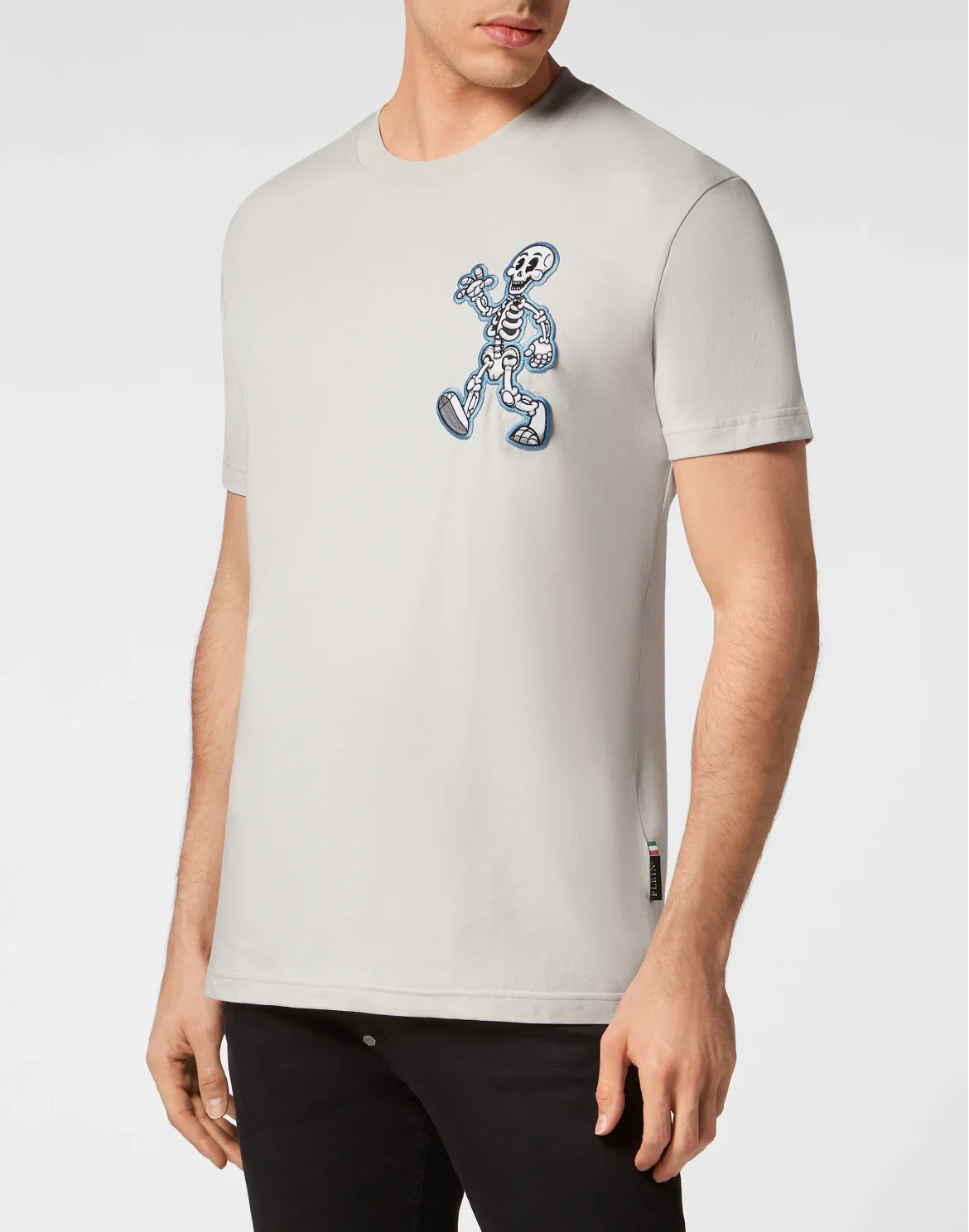 T-shirt Round Neck SS Skully Gang, цвет: Бежевый