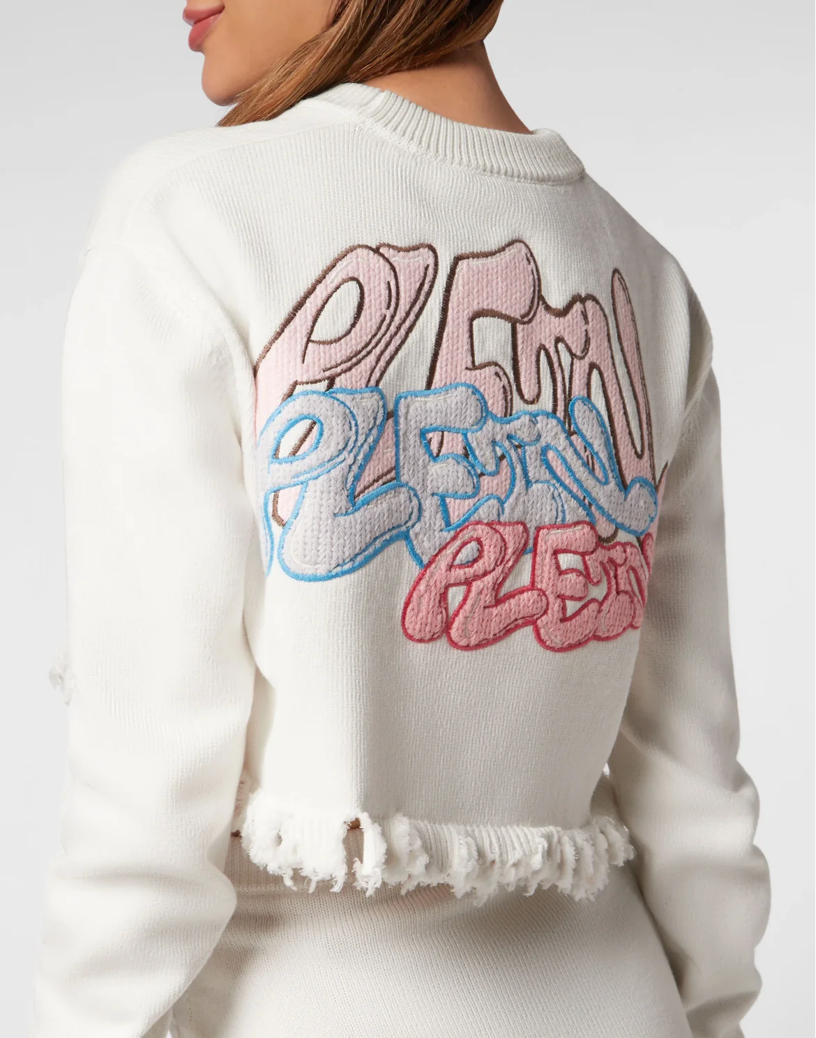 Cropped Top Cardigna Monogram, цвет: Белый