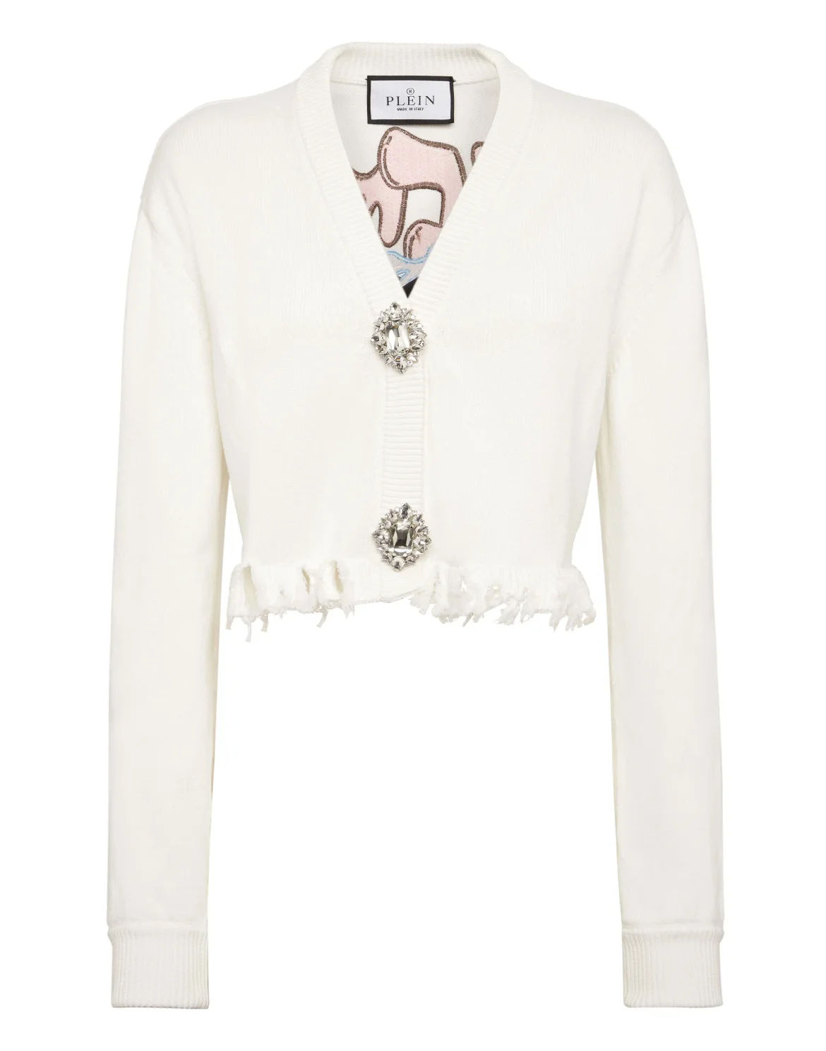 Cropped Top Cardigna Monogram, цвет: Белый