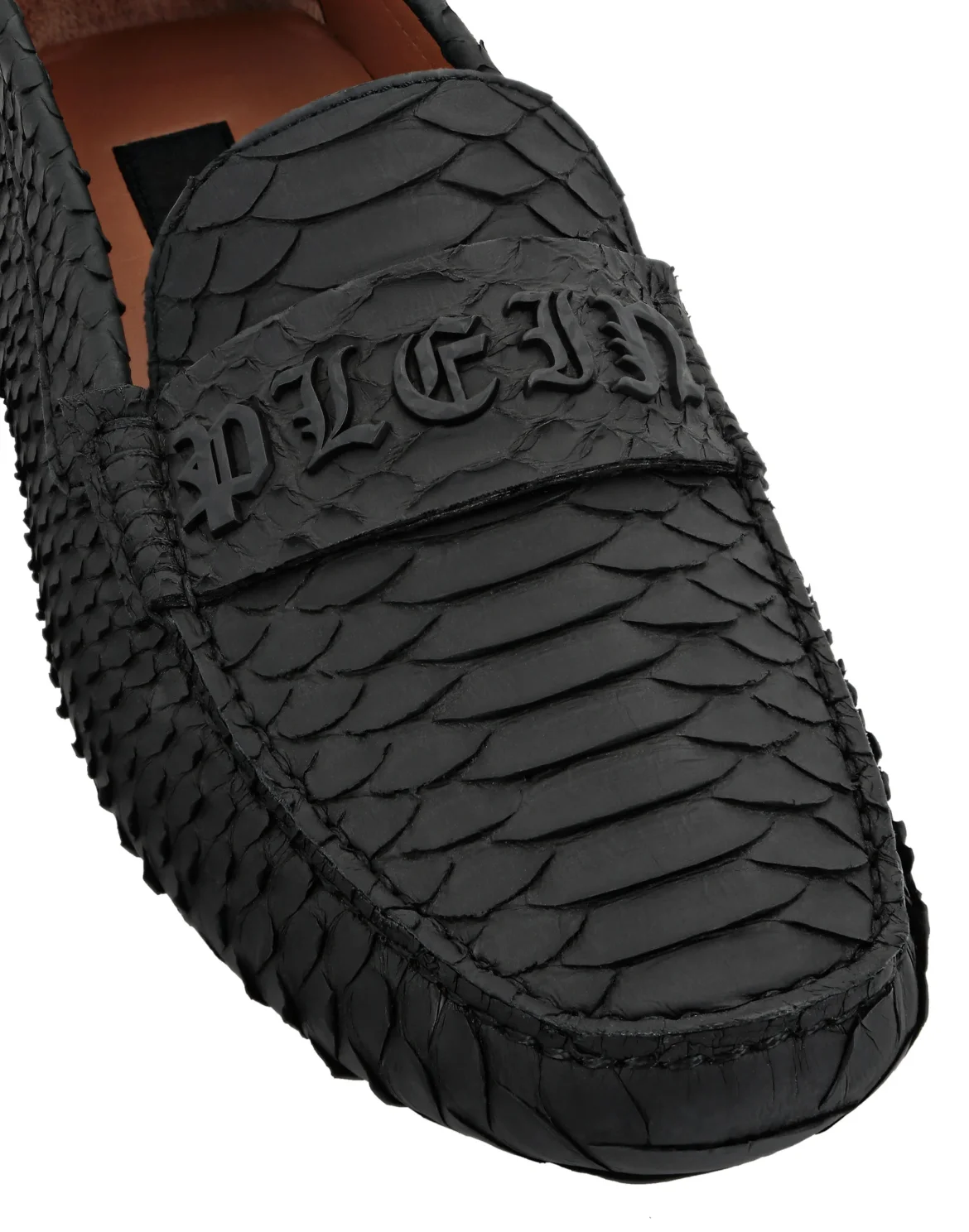 Real Python Moccasin, цвет: Черный