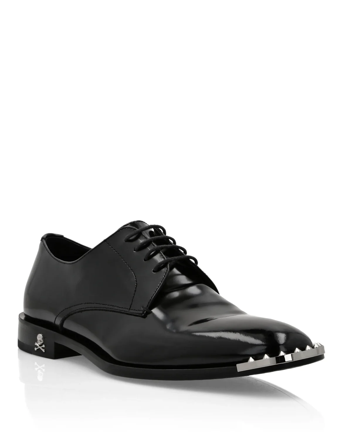 Leather Derby Shoes, цвет: Черный