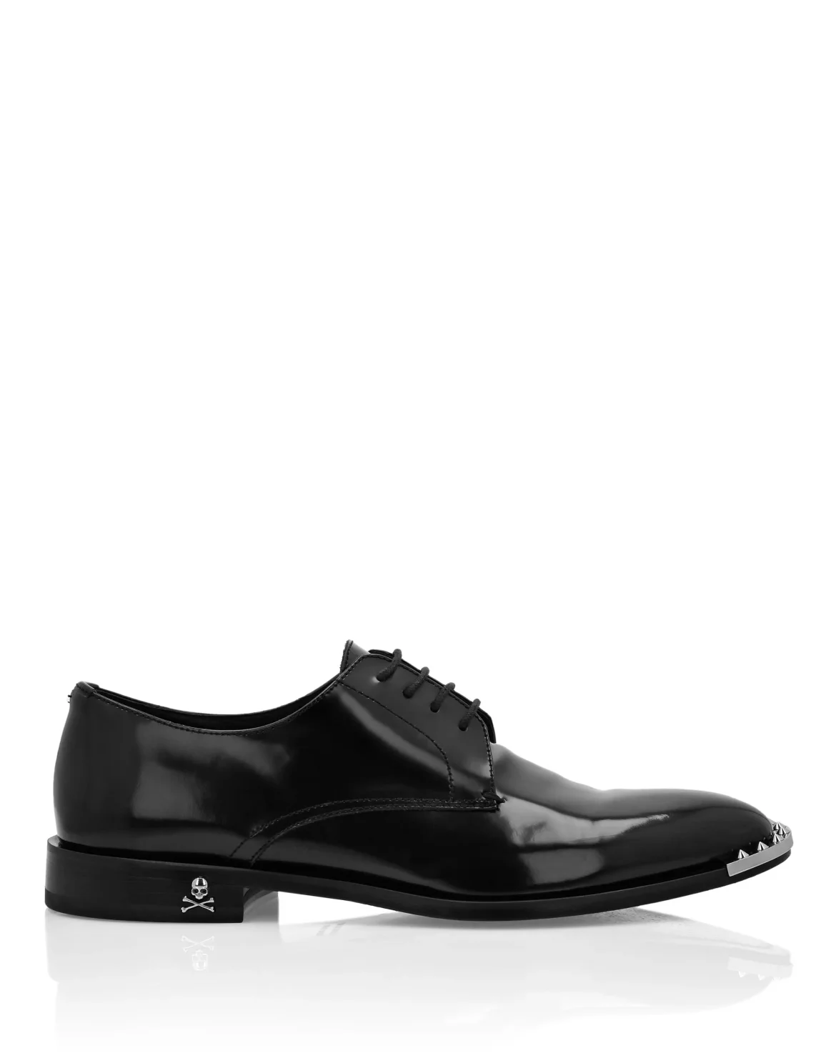 Leather Derby Shoes, цвет: Черный