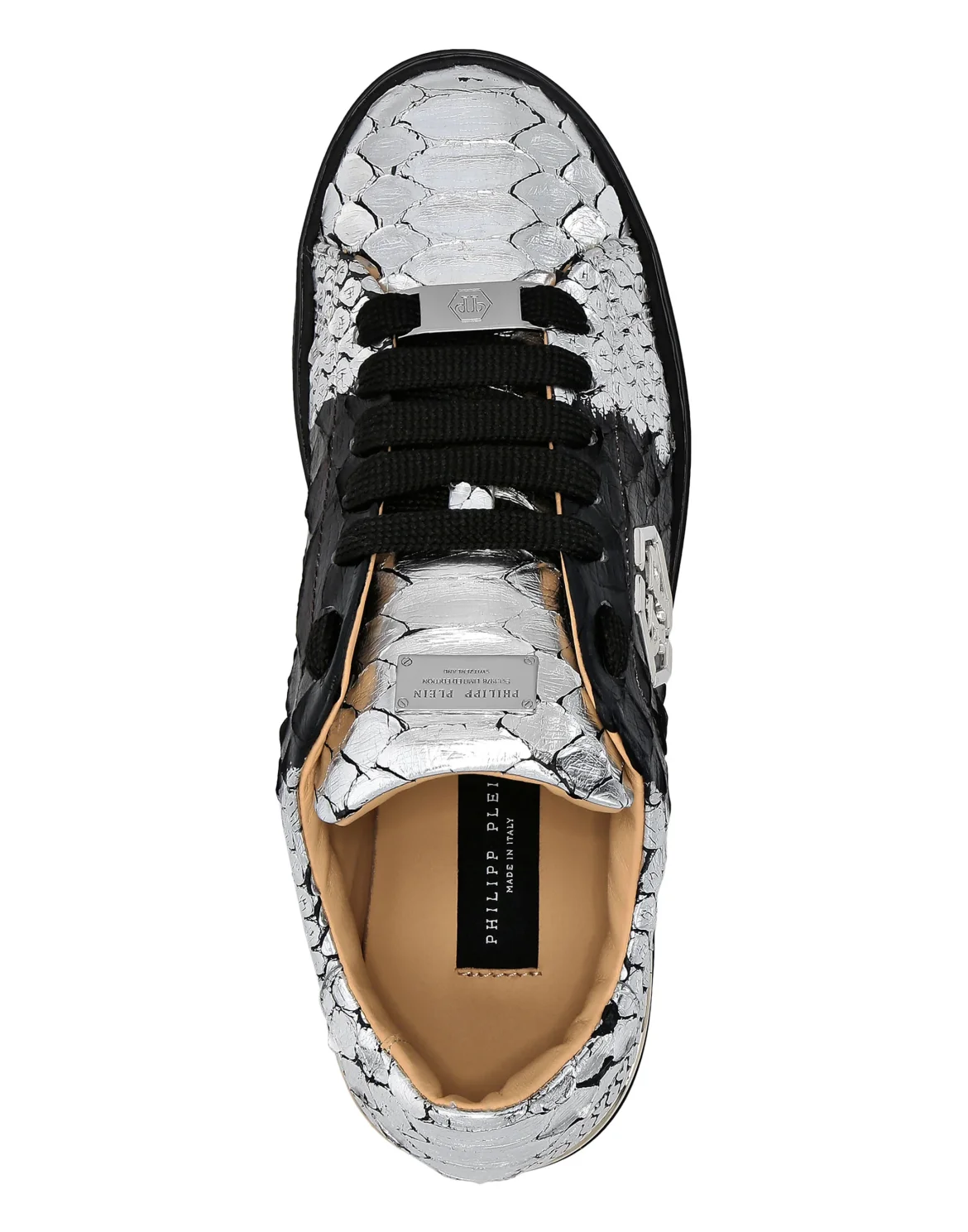 Python Lo-Top Sneakers, цвет: Черный