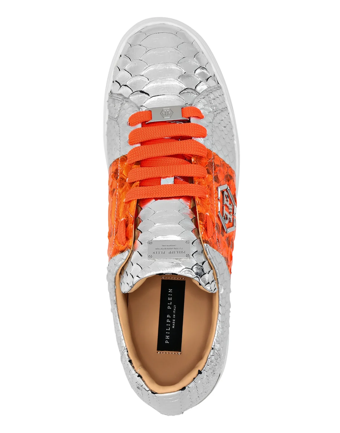 Python Lo-Top Sneakers, цвет: Серебристый