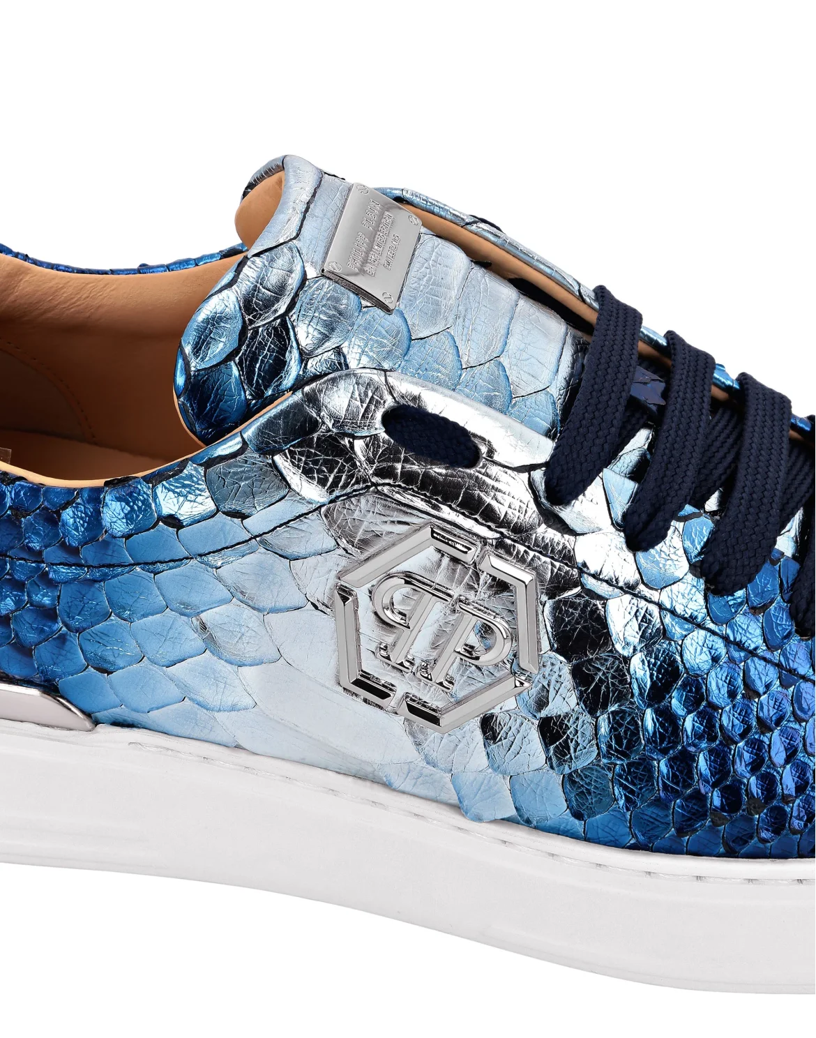 Python Lo-Top Sneakers, цвет: Синий