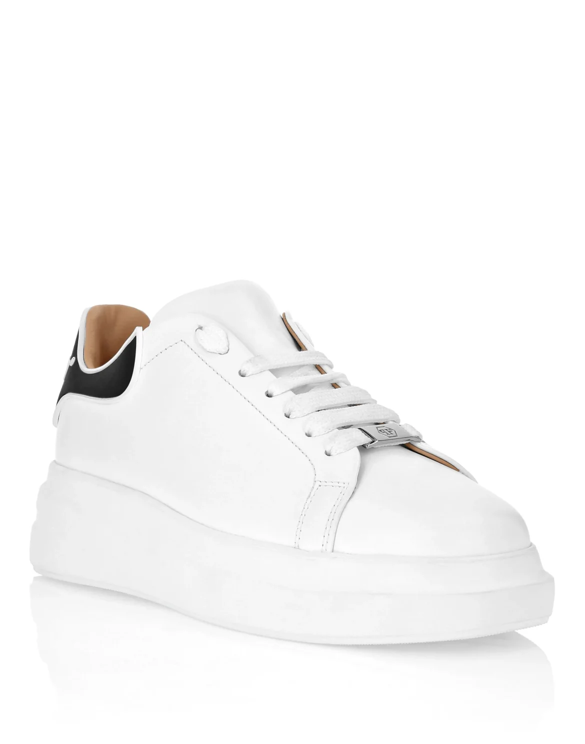 Leather Low-Top Sneakers Megastar, цвет: Белый