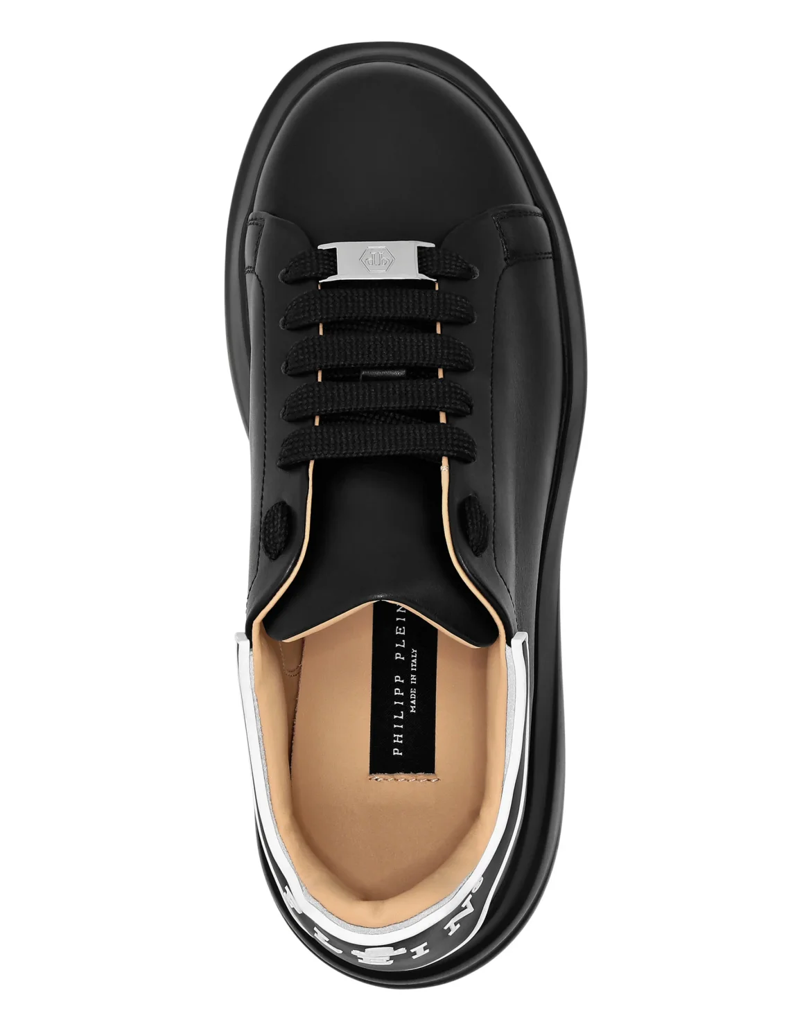 Leather Low-Top Sneakers Megastar, цвет: Черный