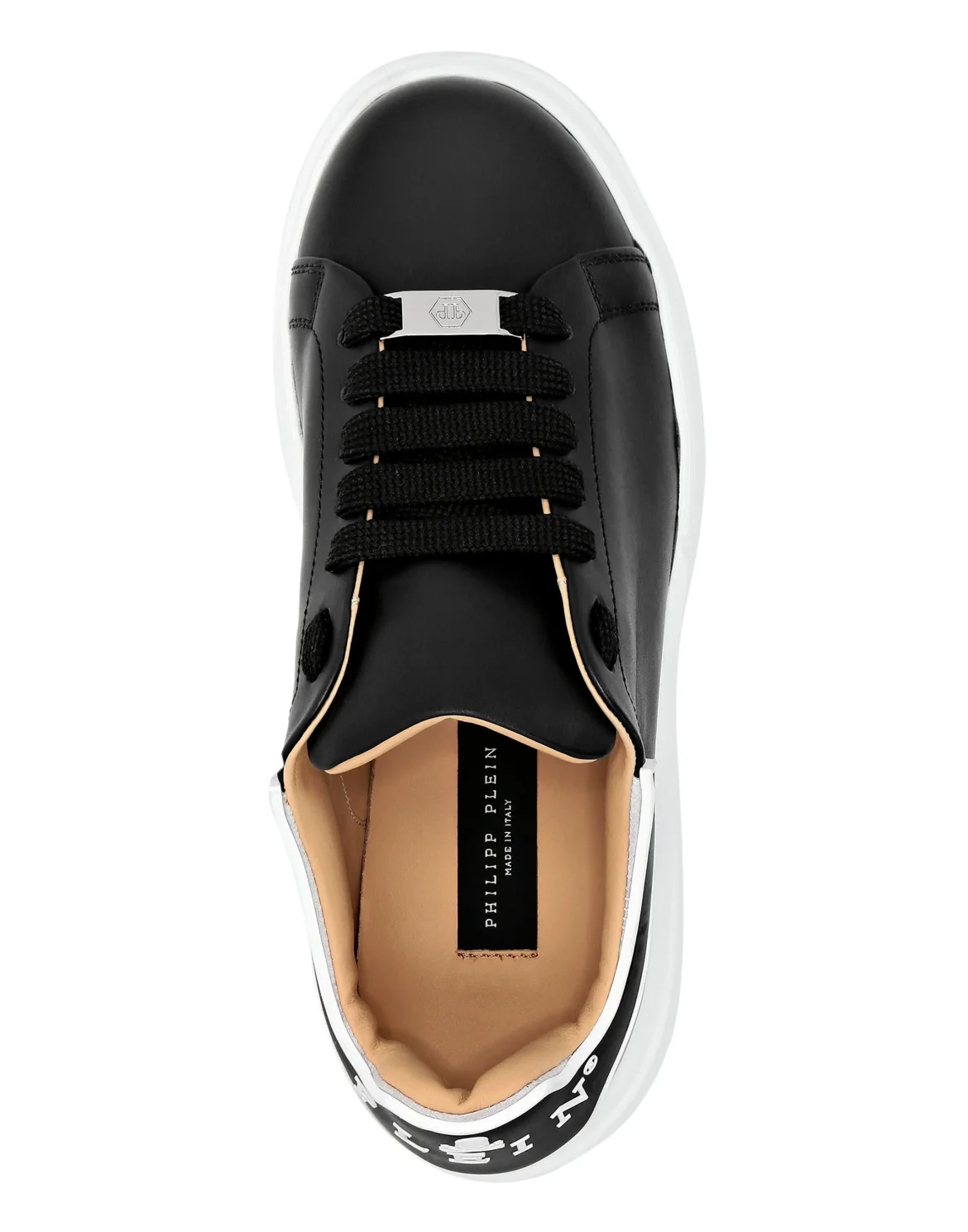 Leather Low-Top Sneakers Megastar, цвет: Черный