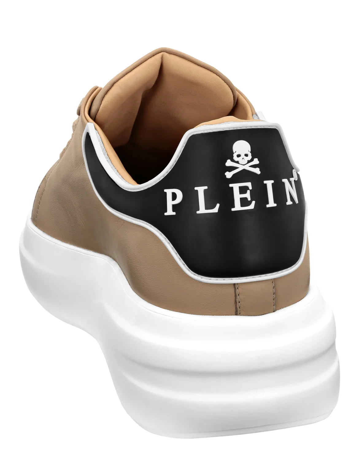 Leather Low-Top Sneakers Megastar, цвет: Бежевый