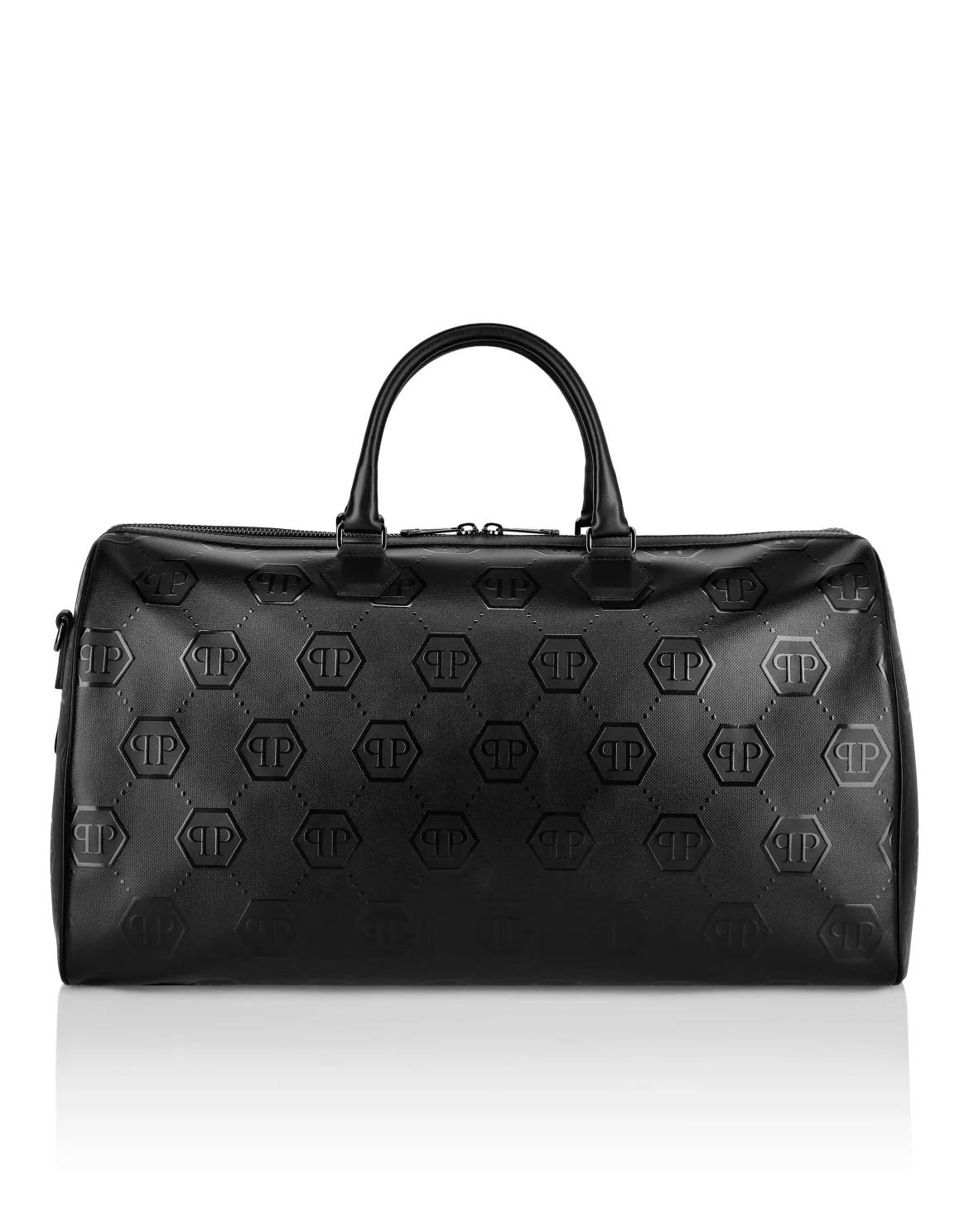 Nappa Handle Bag Weekend  Embossed Monogram, цвет: Черный